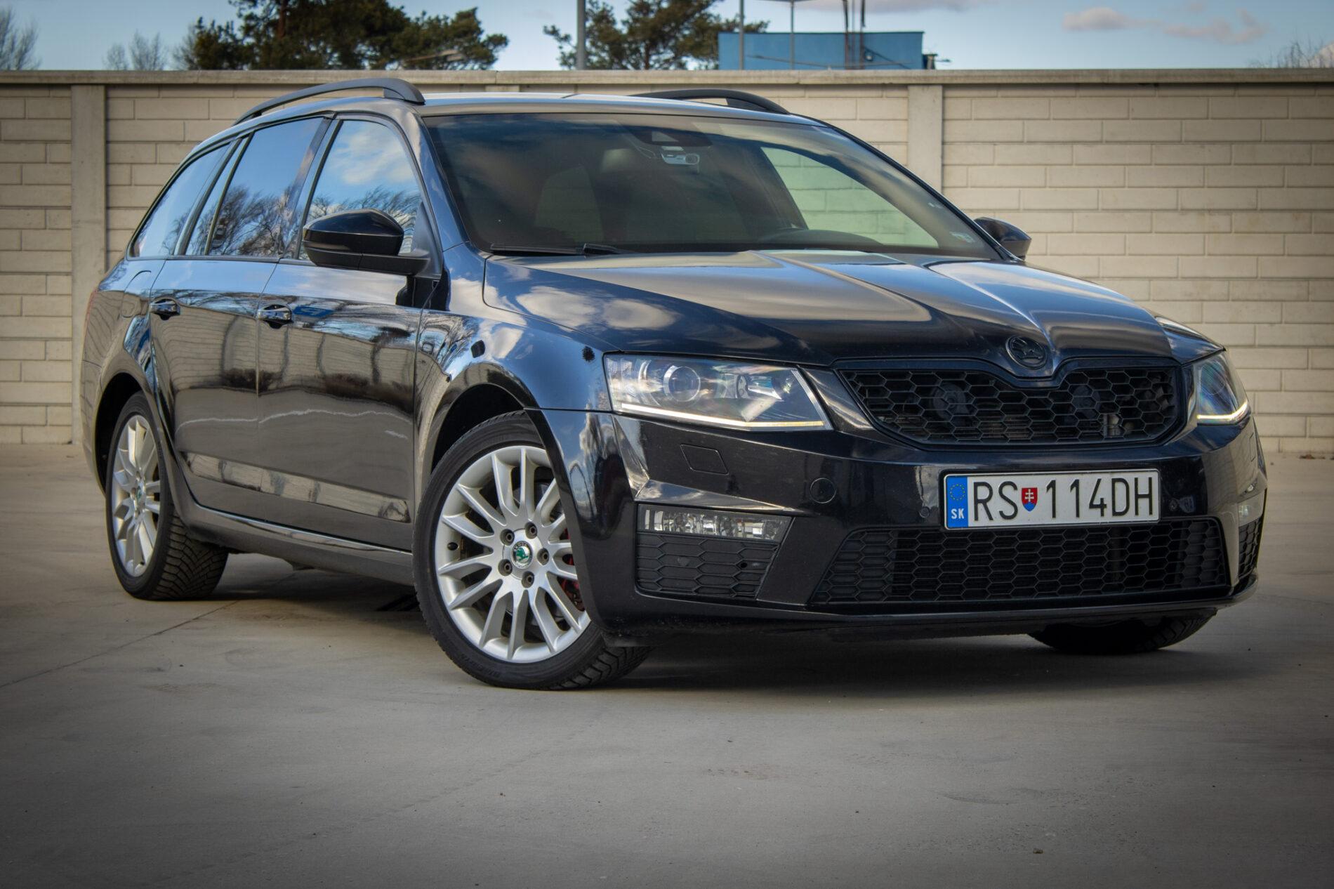 2016 Skoda Octavia RS, černá kombi, 237 027 km