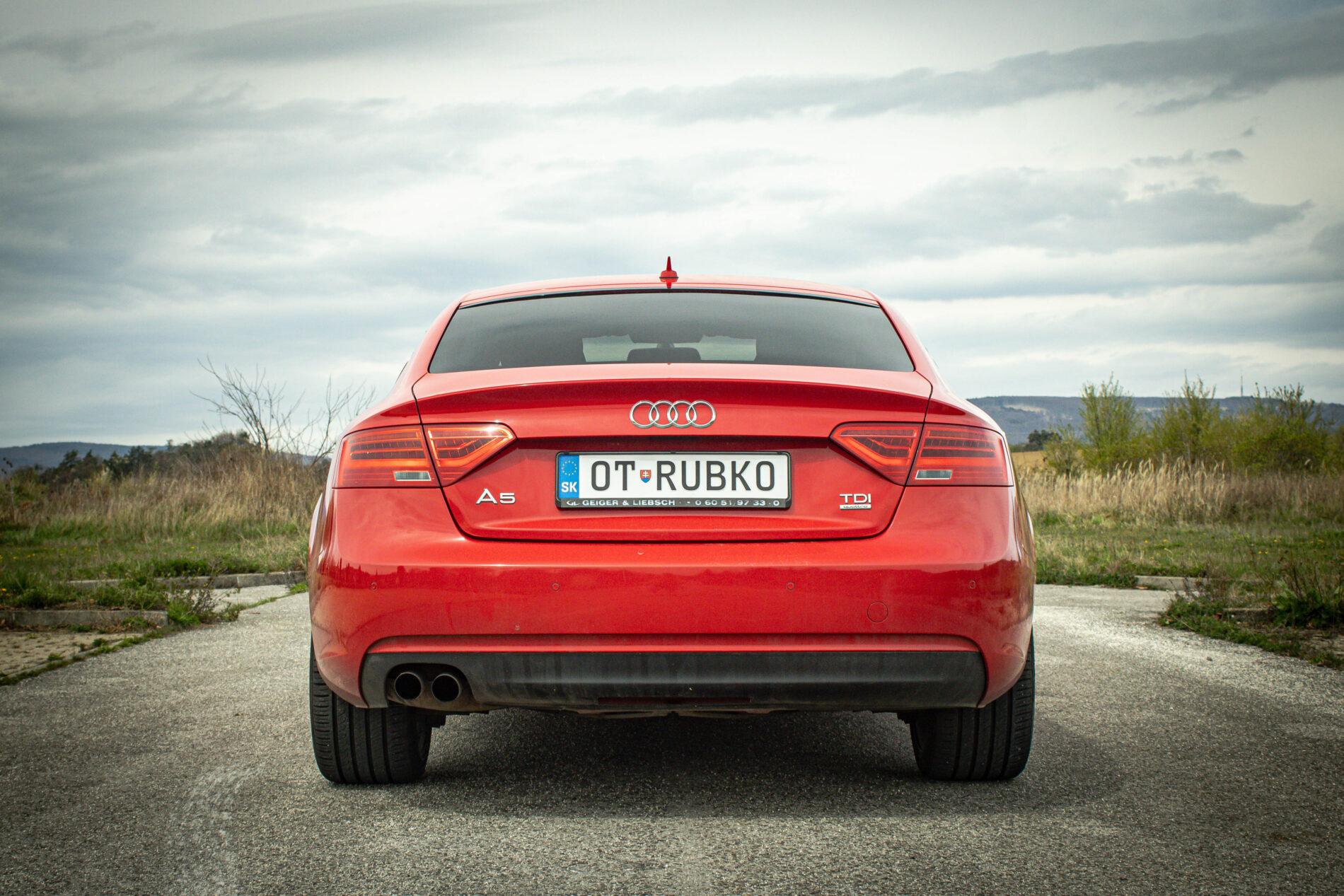 2013 AUDI A5, červená, 187 000 km