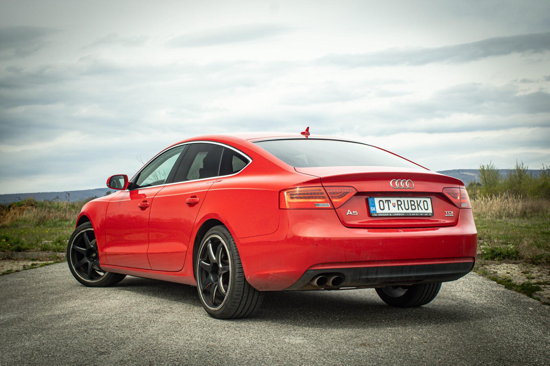 2013 AUDI A5, červená, 187 000 km