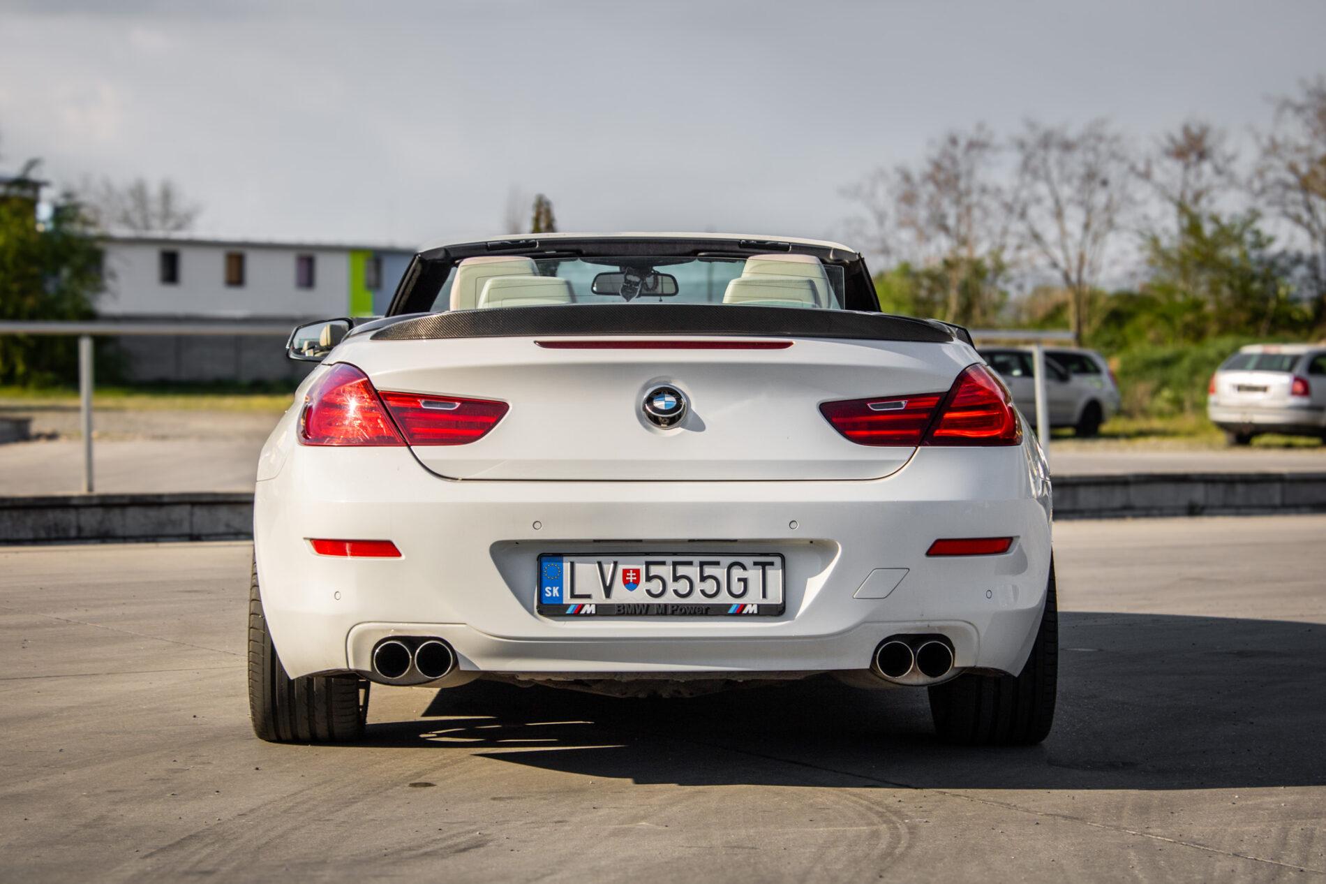 2011 BMW 640i, bílá kabriolet, 177 355 km