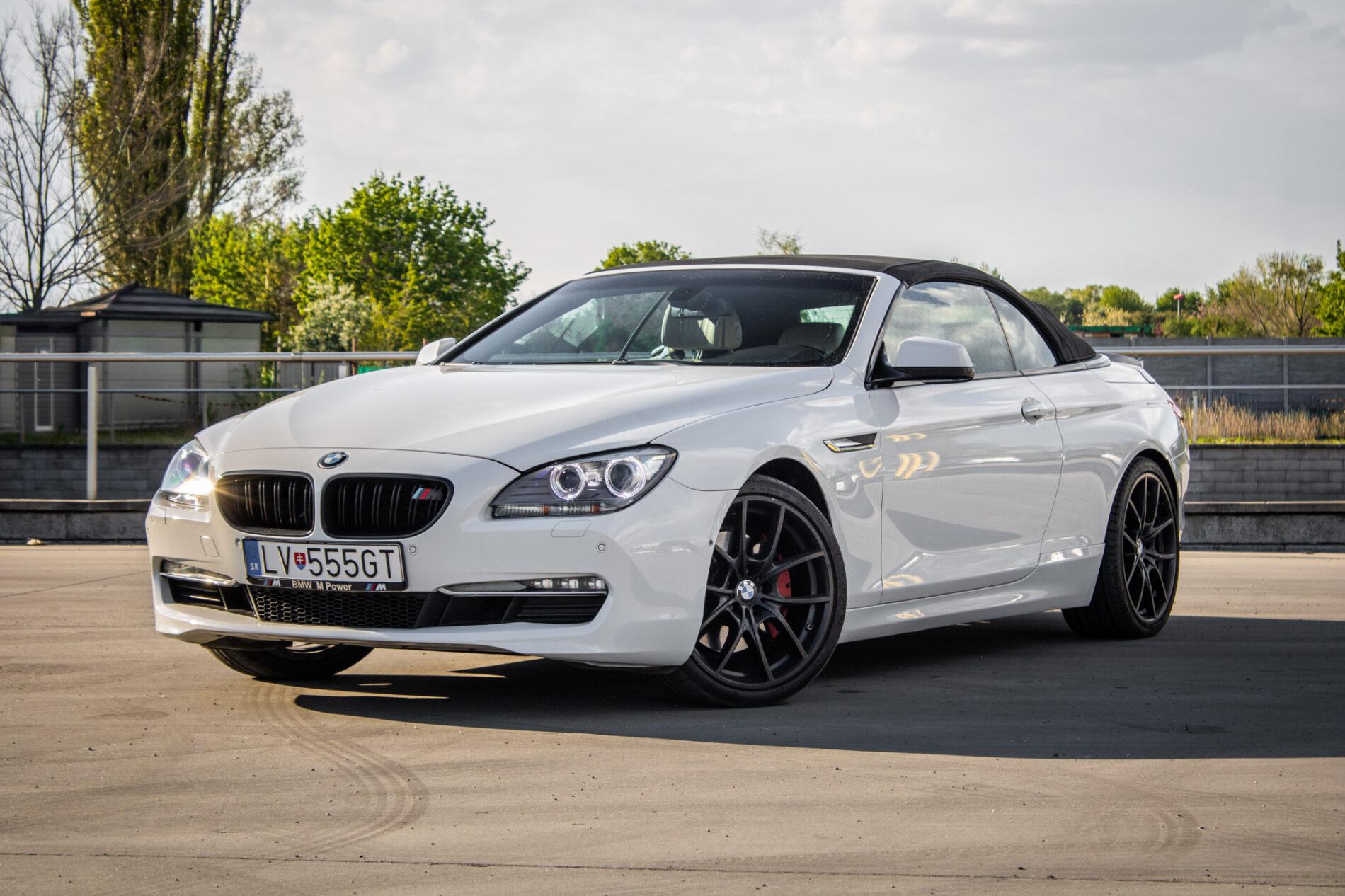 2011 BMW 640i, bílá kabriolet, 177 355 km