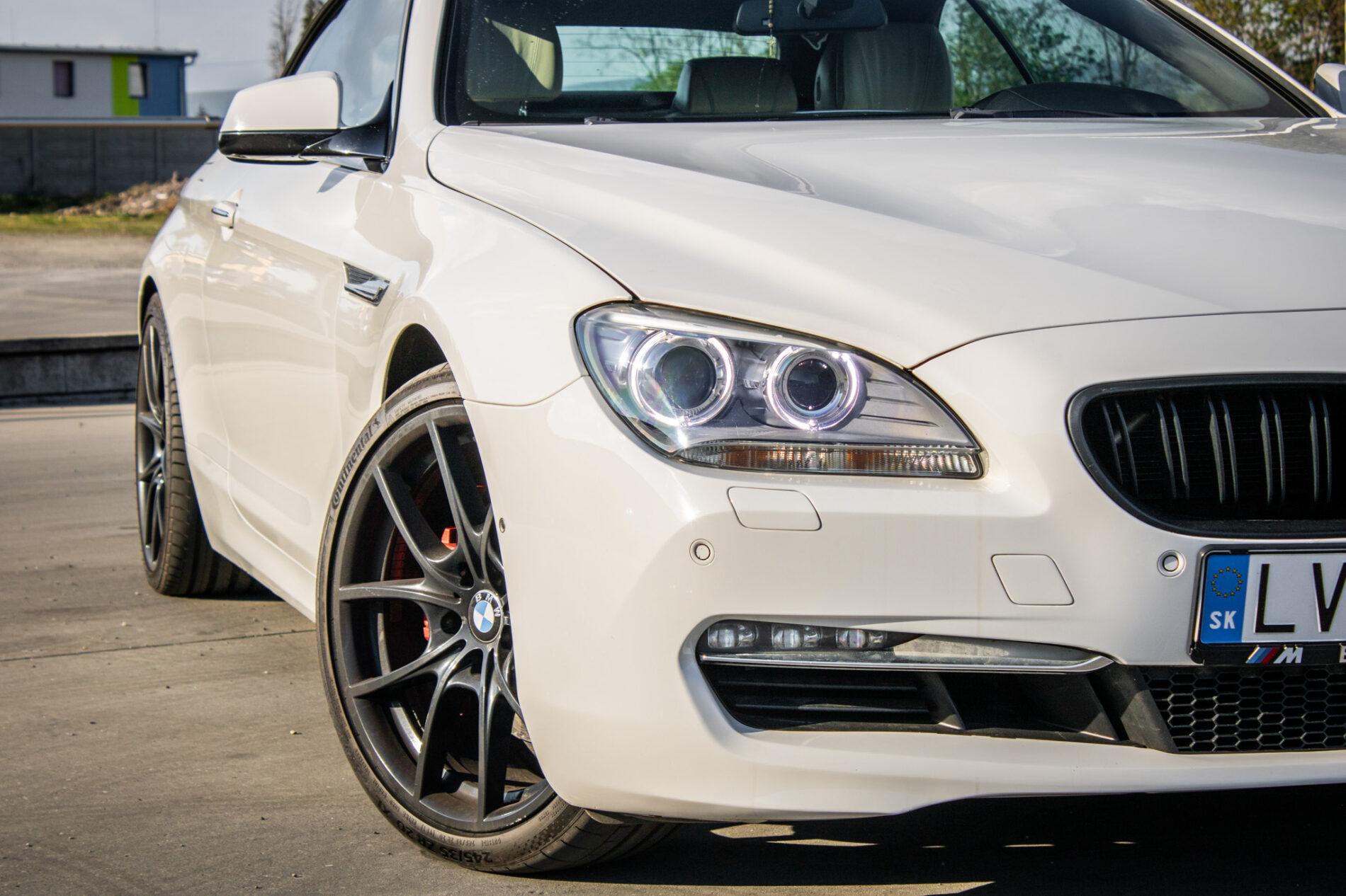 2011 BMW 640i, bílá kabriolet, 177 355 km