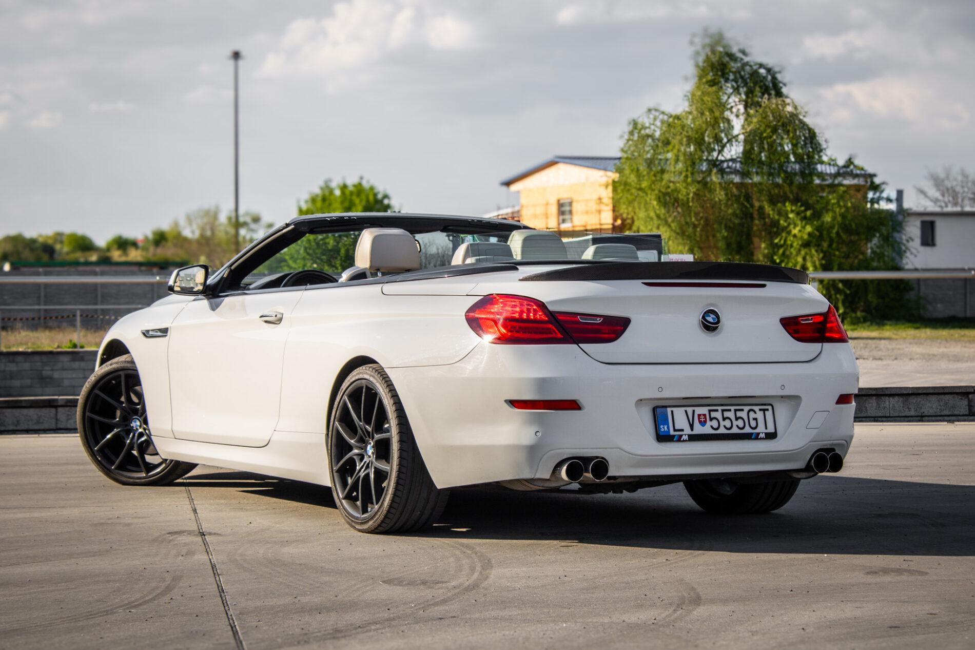 2011 BMW 640i, bílá kabriolet, 177 355 km