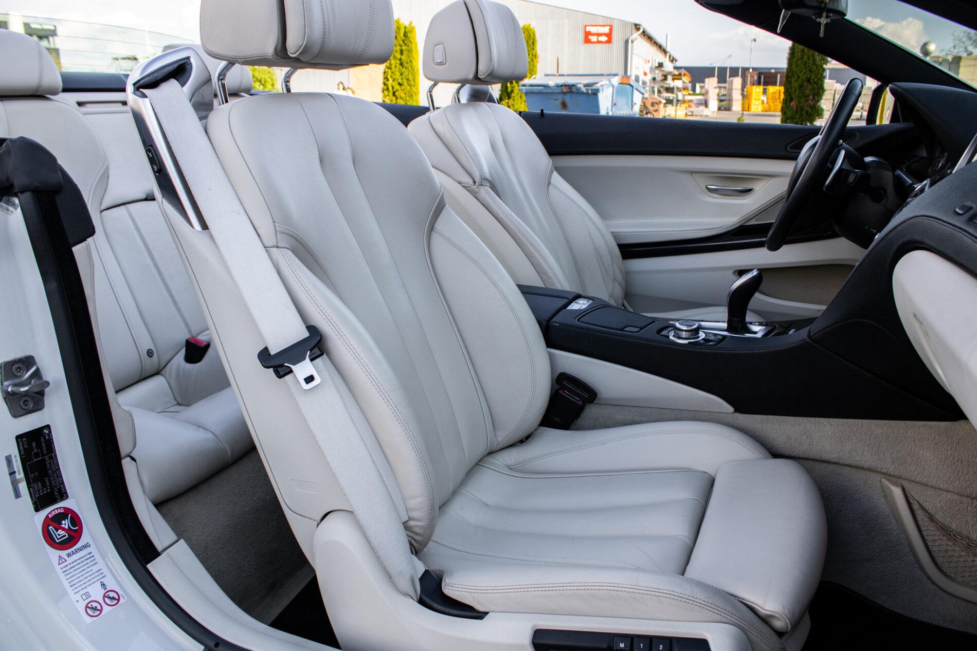 2011 BMW 640i, bílá kabriolet, 177 355 km