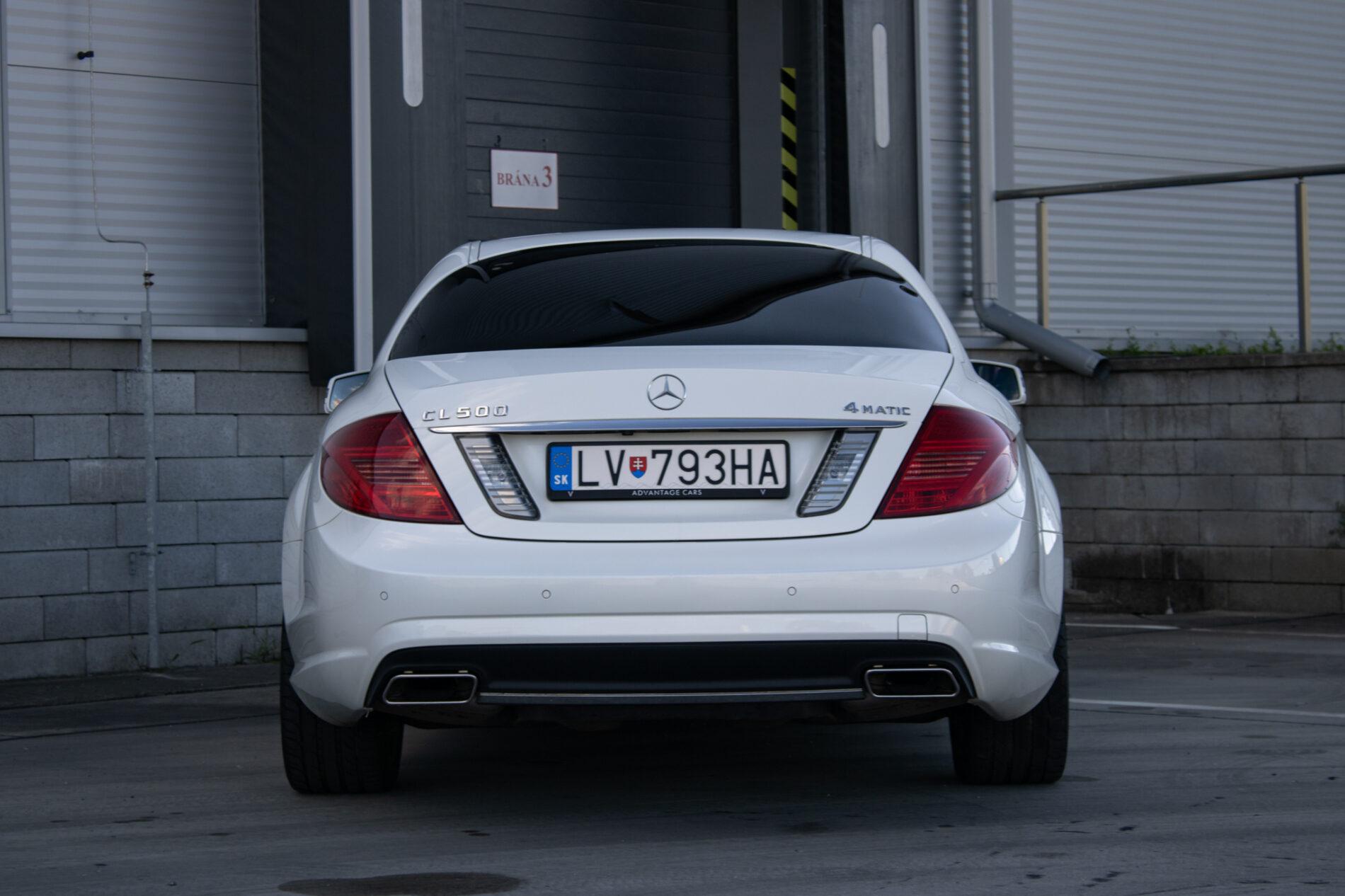 2011 Mercedes-Benz CL 500, bílá kupé, 217 725 km