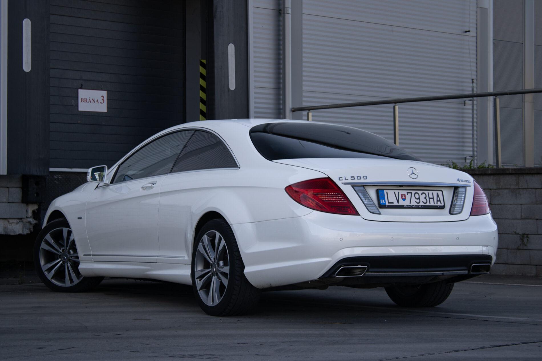 2011 Mercedes-Benz CL 500, bílá kupé, 217 725 km