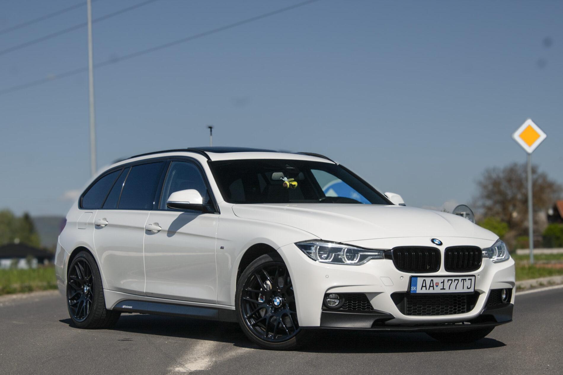 2017 BMW 335d, bílá kombi, 150 450 km
