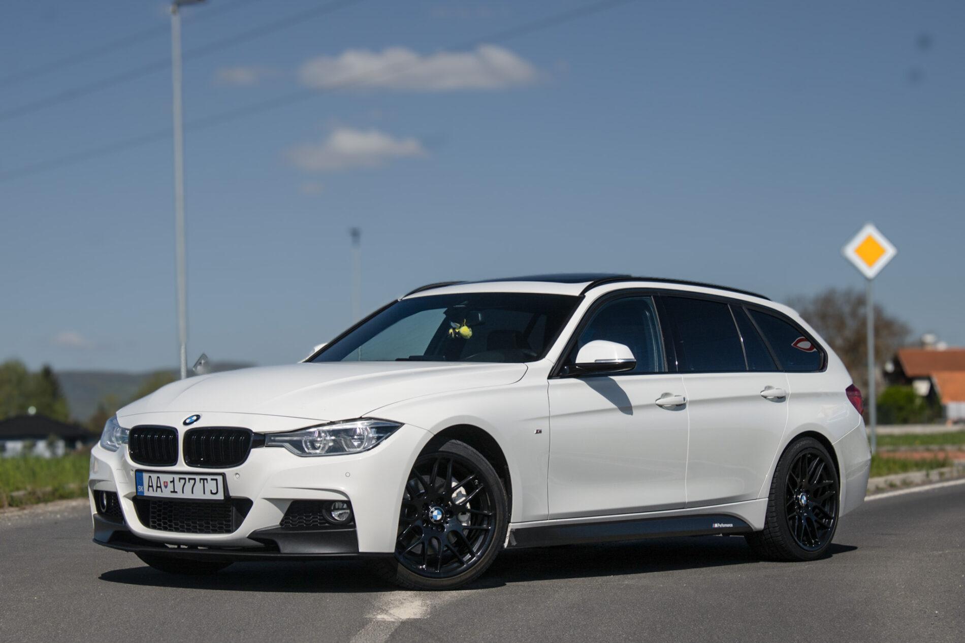 2017 BMW 335d, bílá kombi, 150 450 km