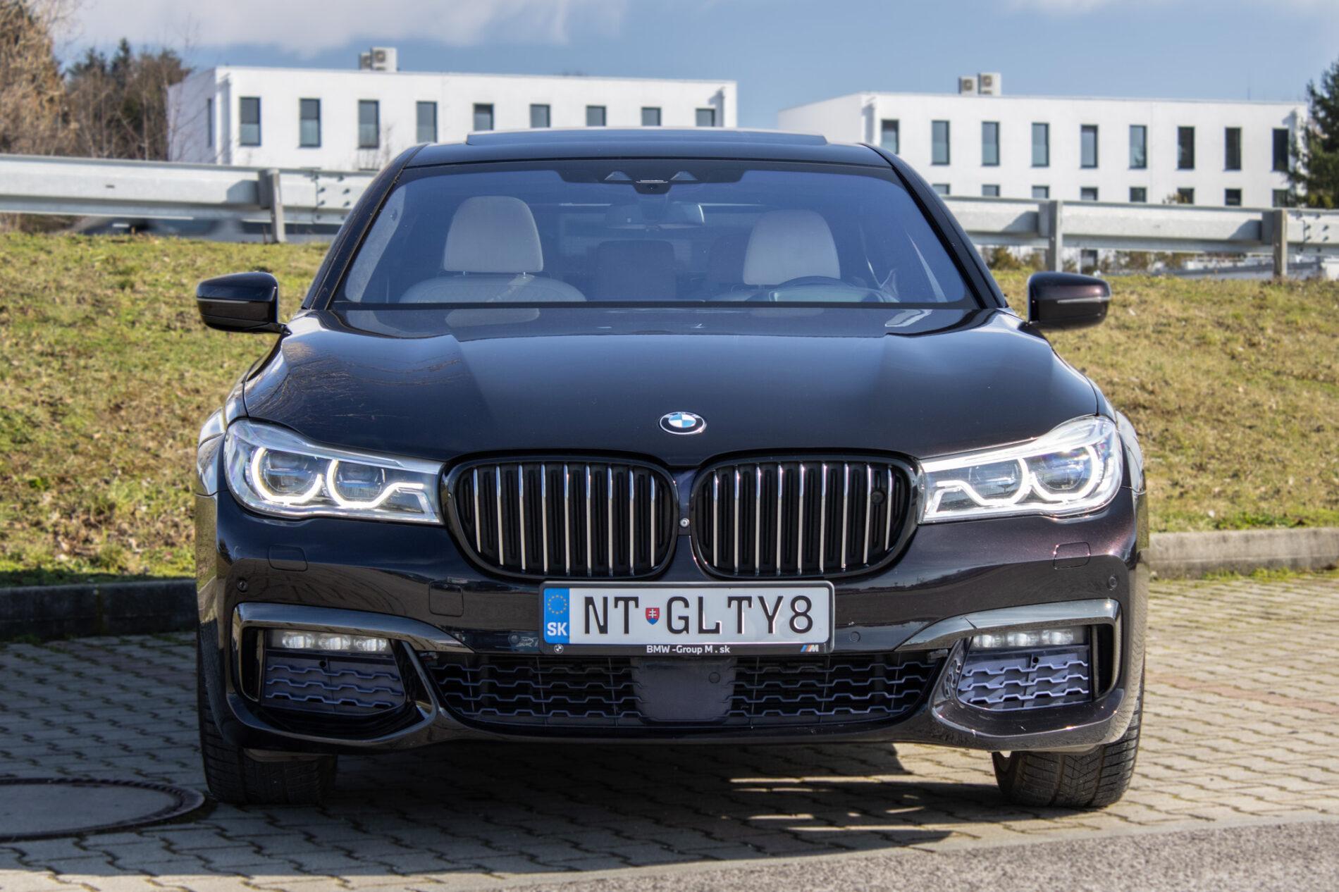 2017 BMW 740d, černá sedan, 137 000 km