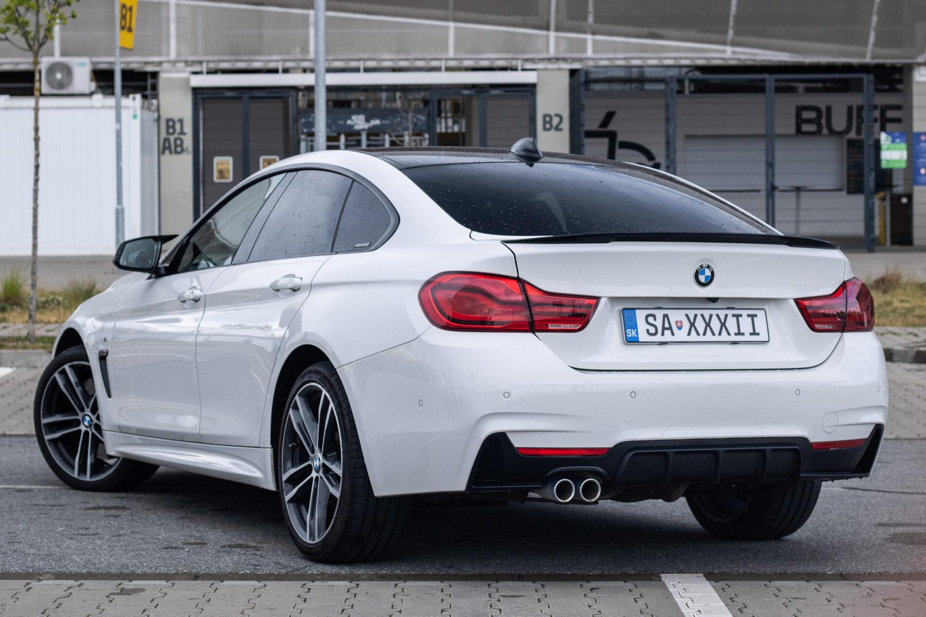 2017 BMW 435d, bílá sedan, 160 247 km