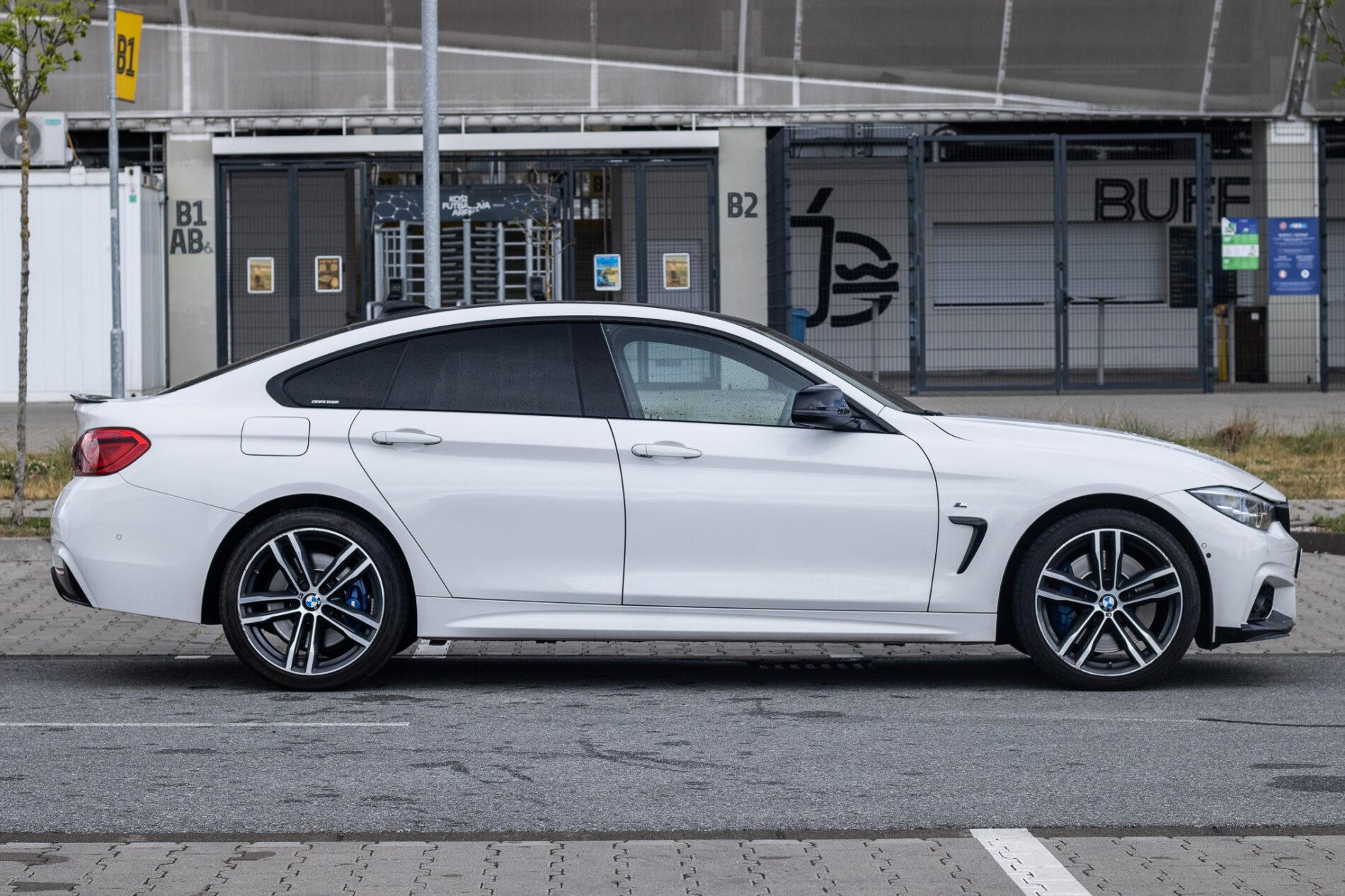 2017 BMW 435d, bílá sedan, 160 247 km