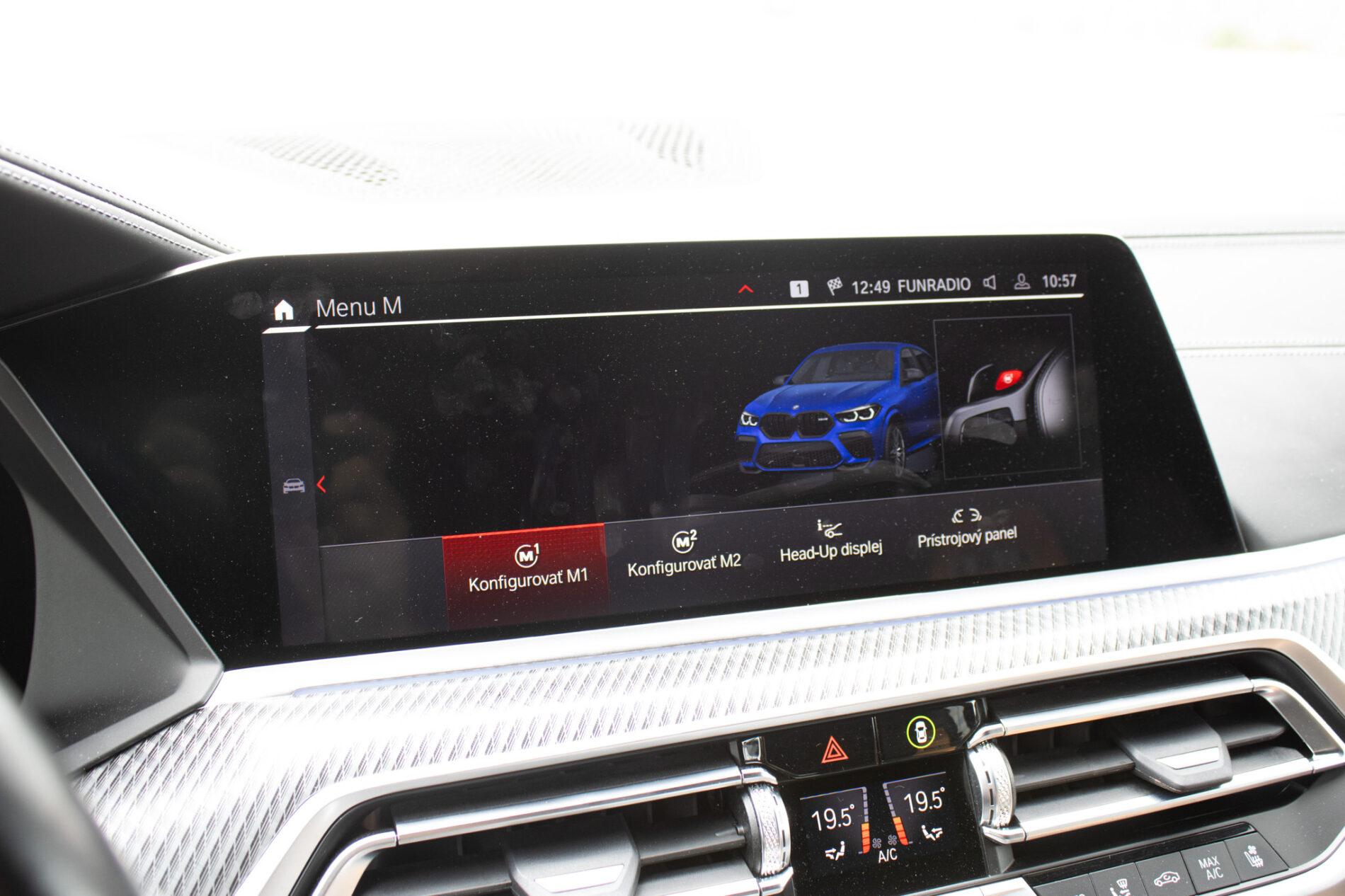 2021 BMW X6 M, modrá suv, 58 721 km