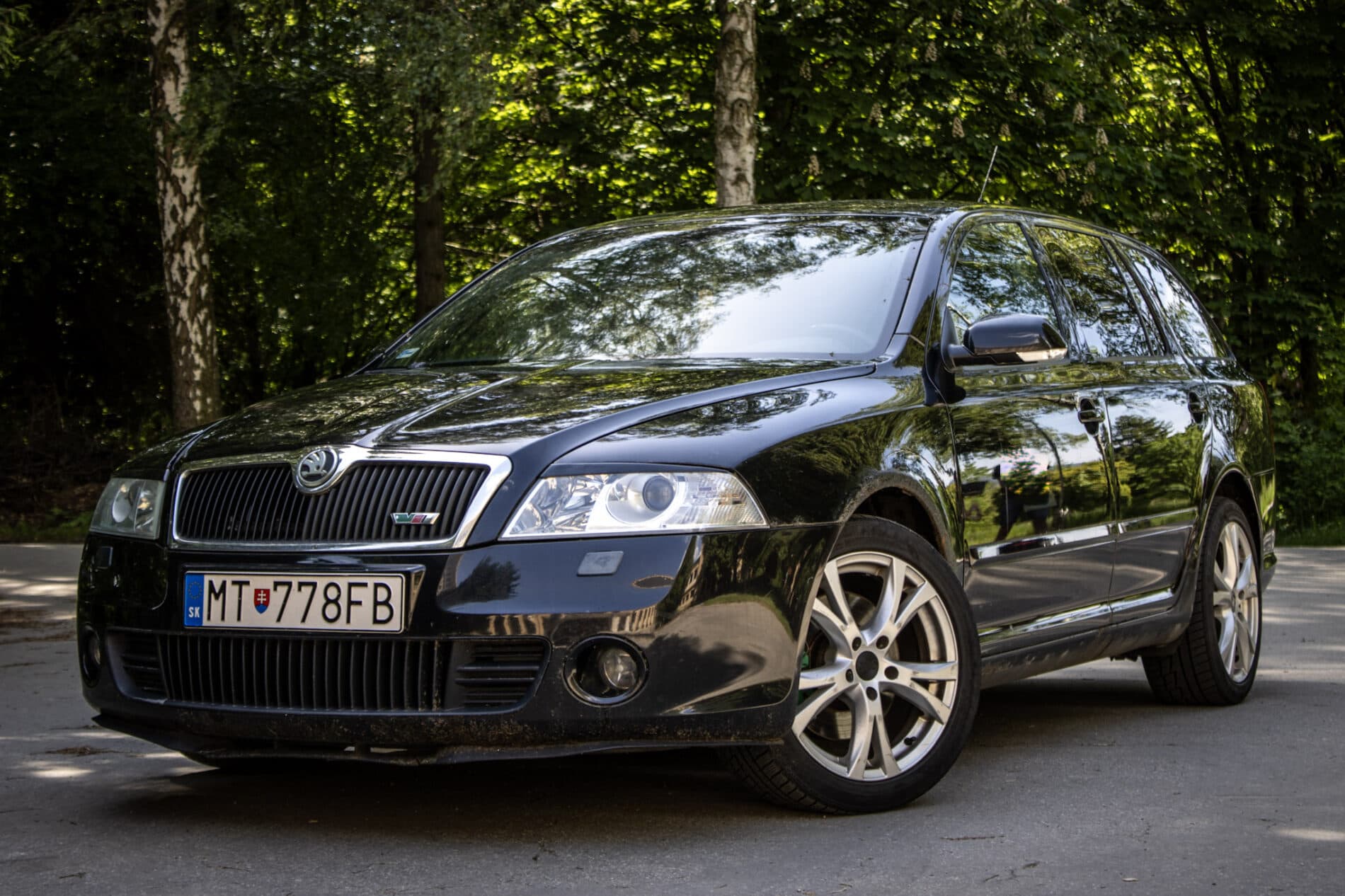 2006 Skoda Octavia RS, černá kombi, 273 365 km