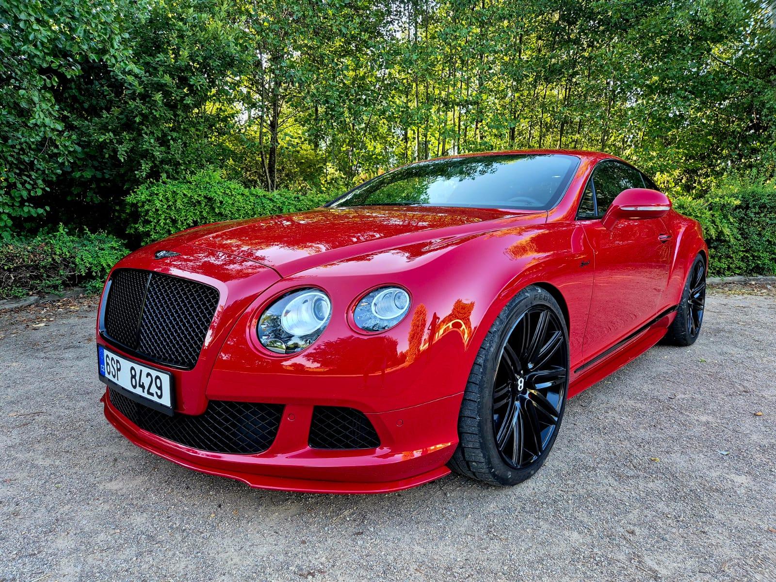 2015 Bentley Continental GT Speed Mulliner, červená kupé, 45 000 km