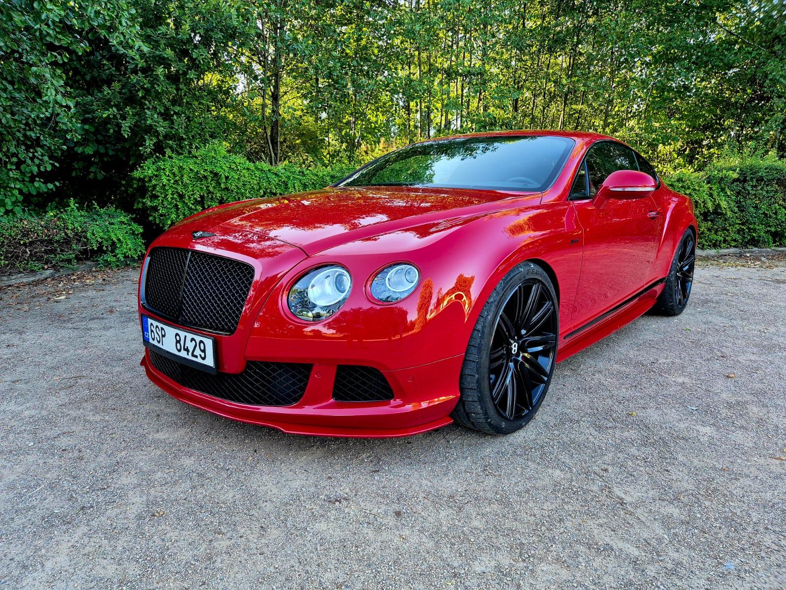 2015 Bentley Continental GT Speed Mulliner, červená kupé, 45 000 km