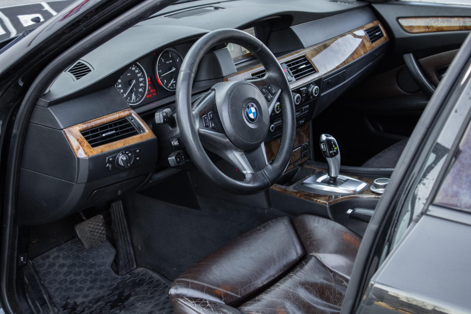 2008 BMW 535d, černá sedan, 454 382 km
