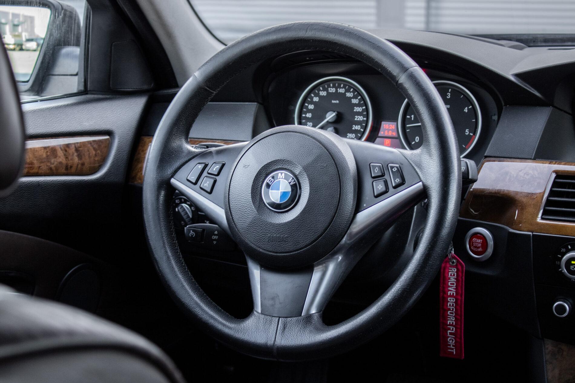 2008 BMW 535d, černá sedan, 454 382 km
