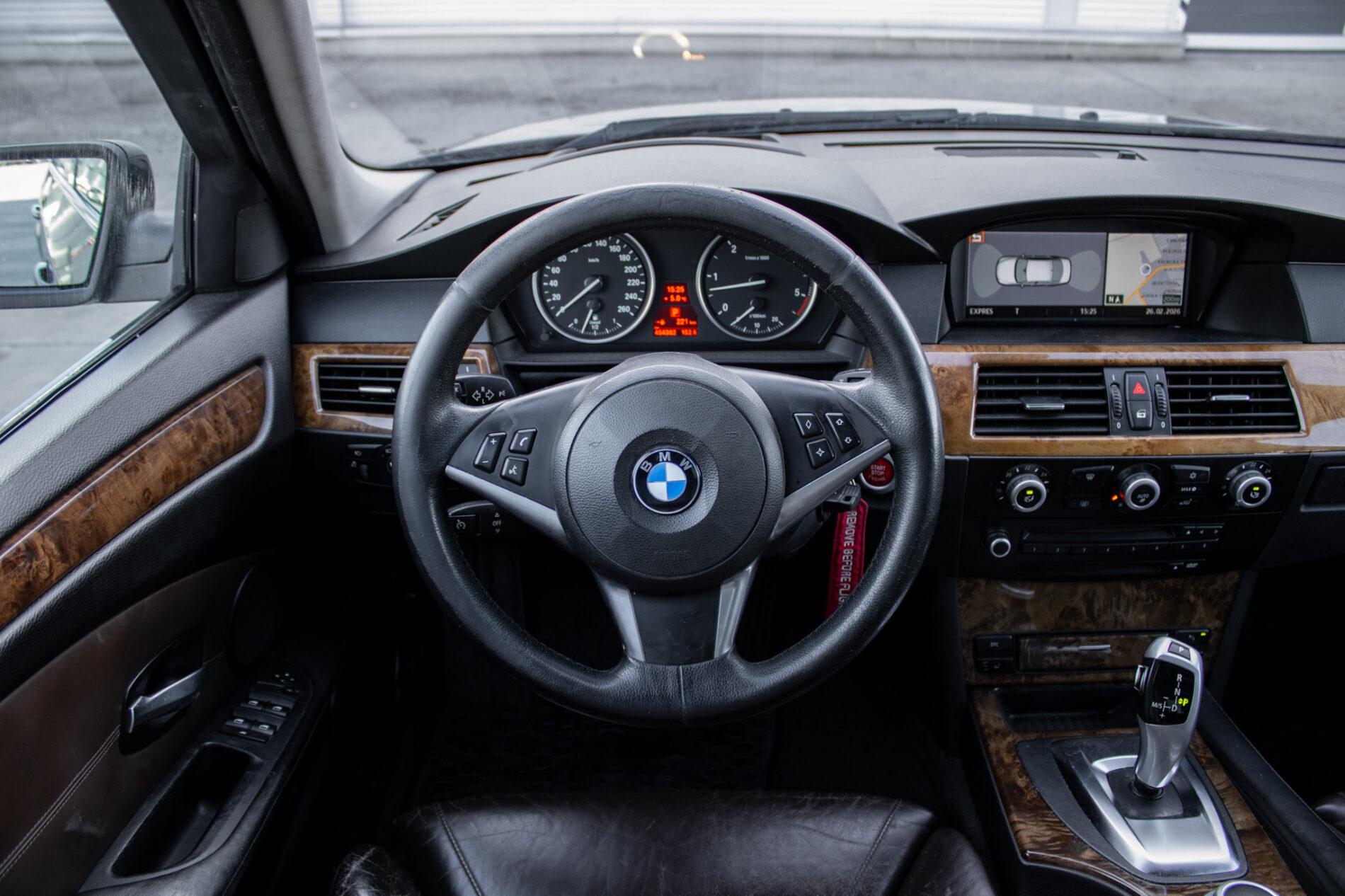 2008 BMW 535d, černá sedan, 454 382 km