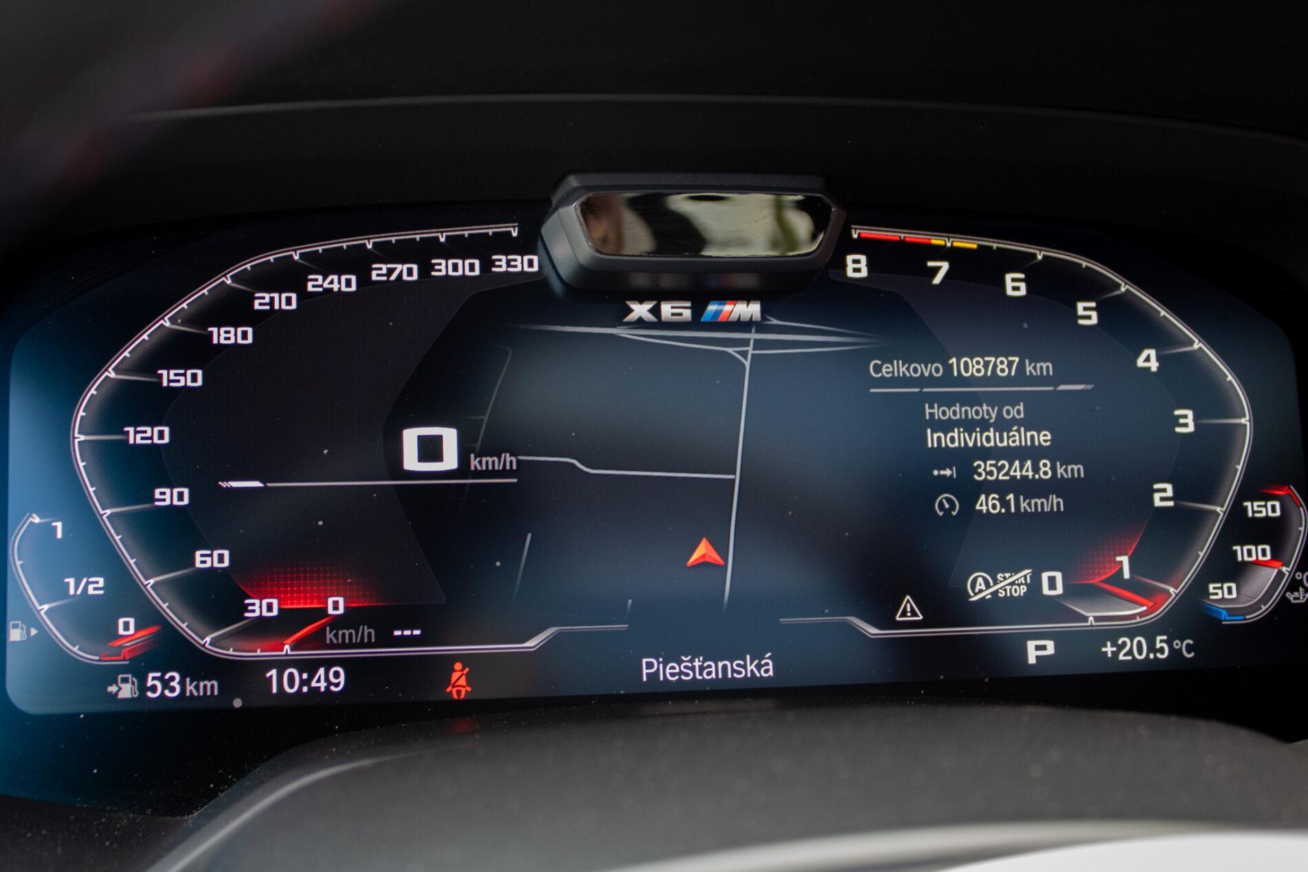 2020 BMW X6 M, černá suv, 108 787 km