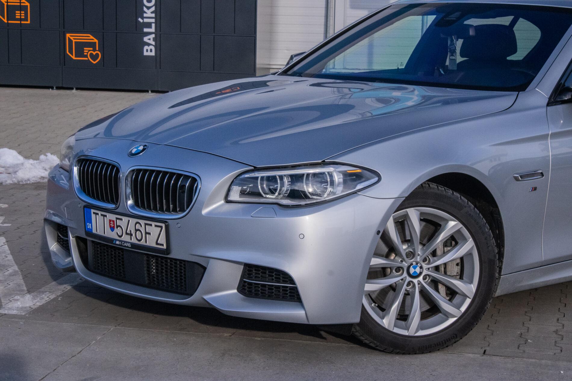 2015 BMW M550d, stříbrná sedan, 198 043 km