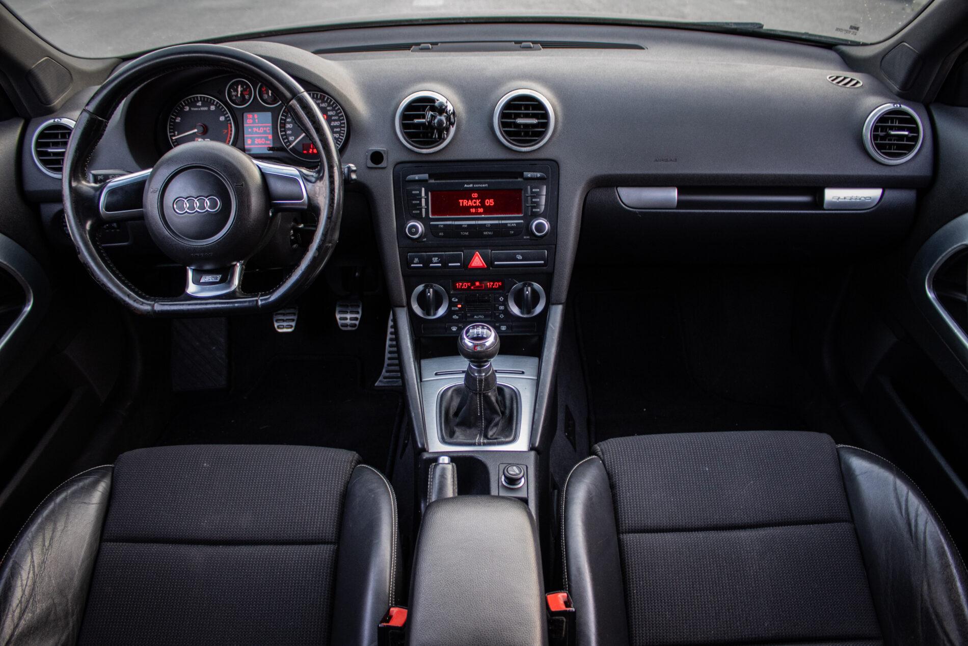 2007 AUDI S3, černá hatchback, 216 735 km