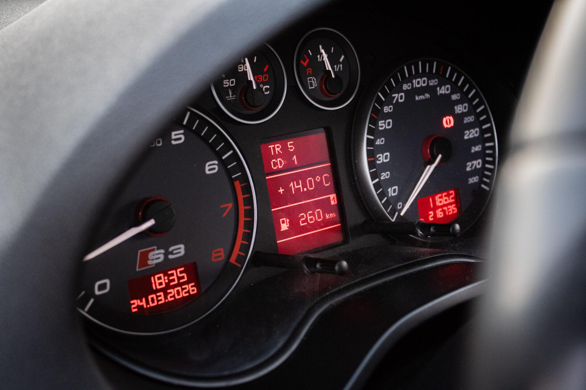 2007 AUDI S3, černá hatchback, 216 735 km