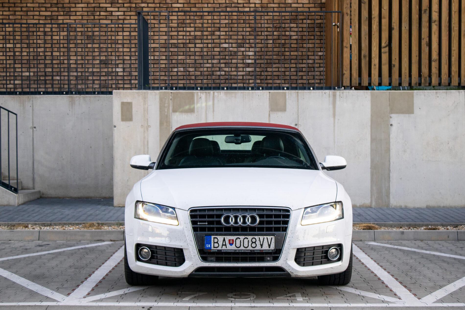 2009 AUDI A5, bílá kabriolet, 123 385 km