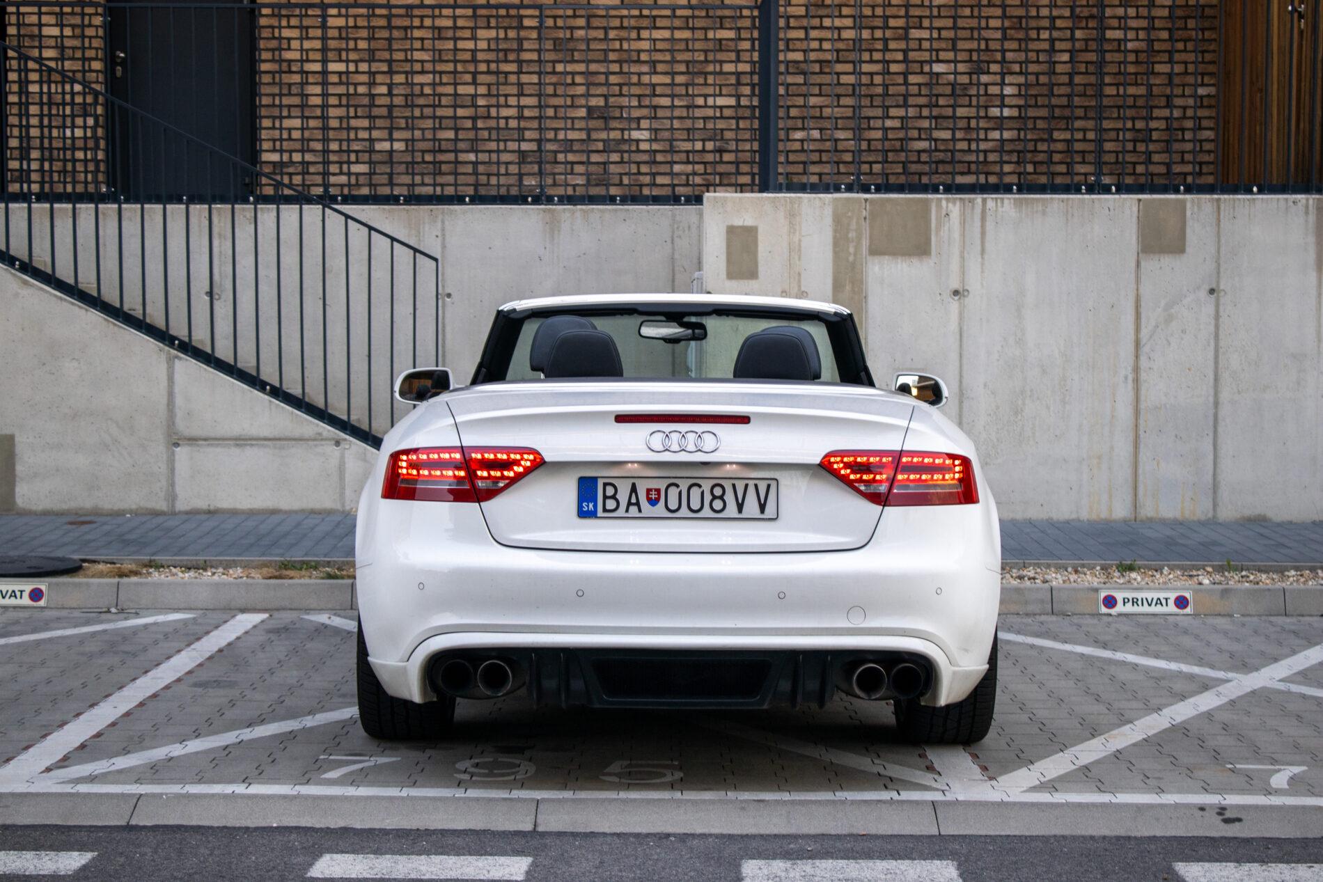 2009 AUDI A5, bílá kabriolet, 123 385 km