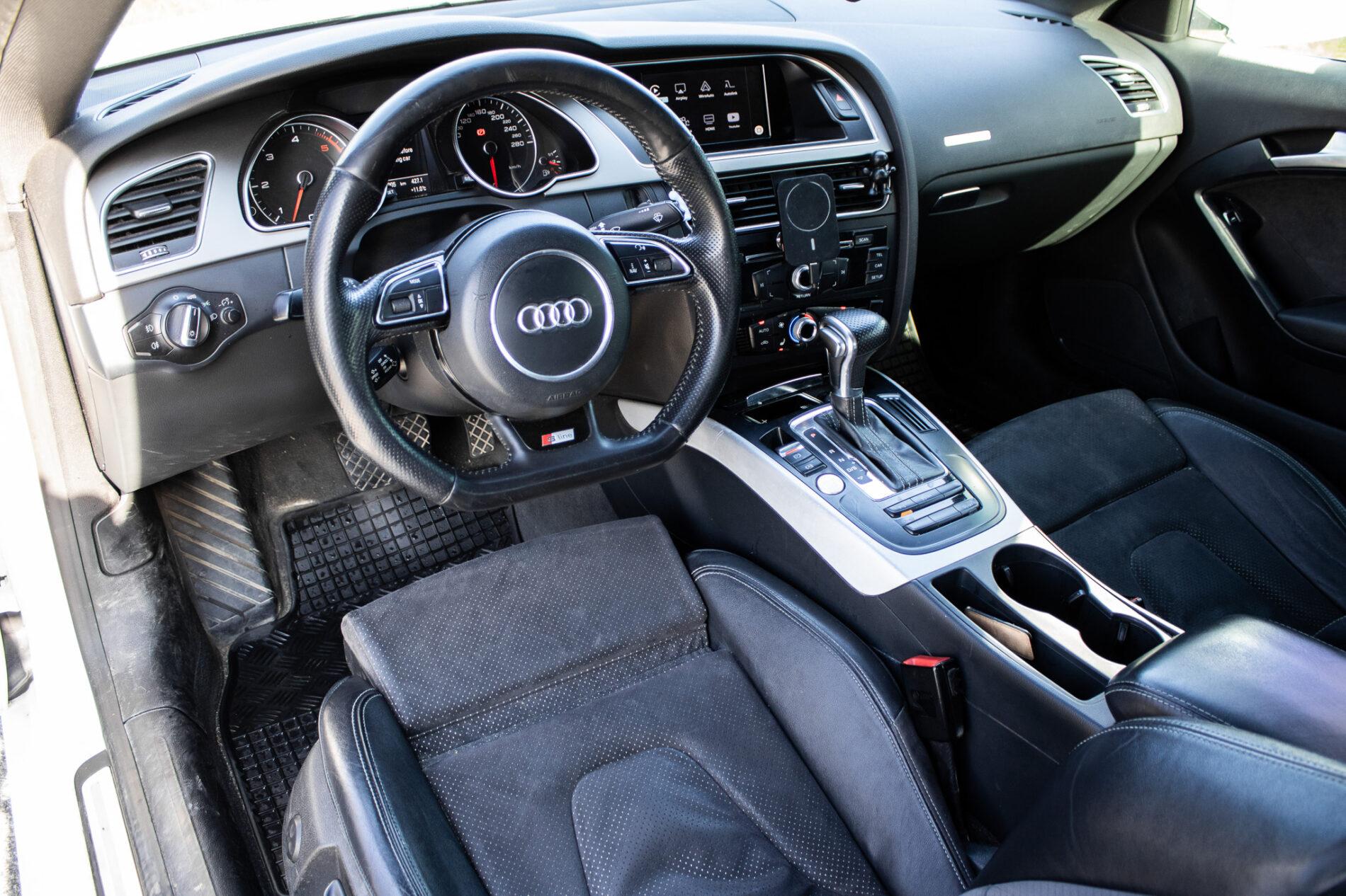 2013 AUDI A5, bílá kupé, 266 905 km