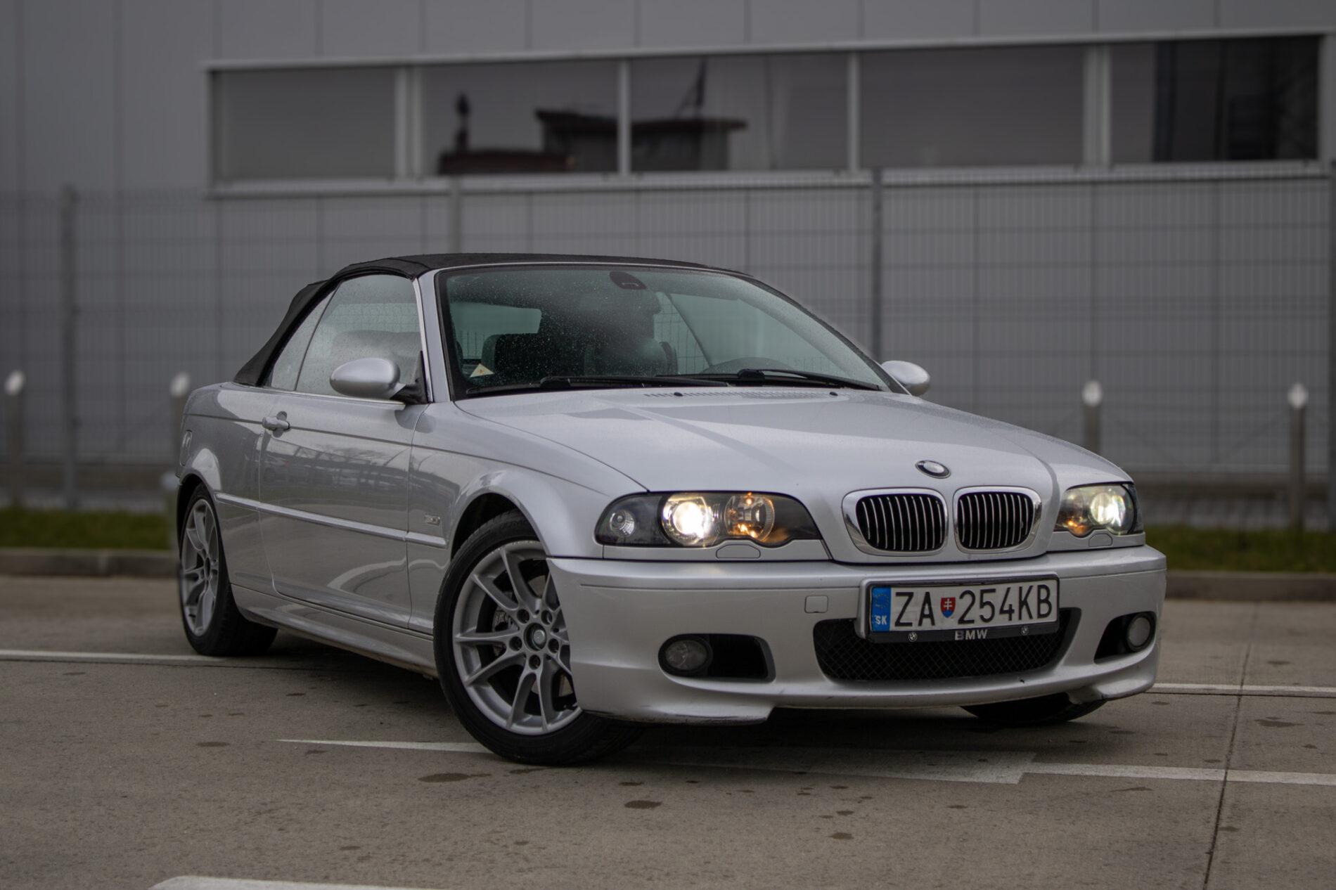 2002 BMW 325i, stříbrná kabriolet, 260 131 km
