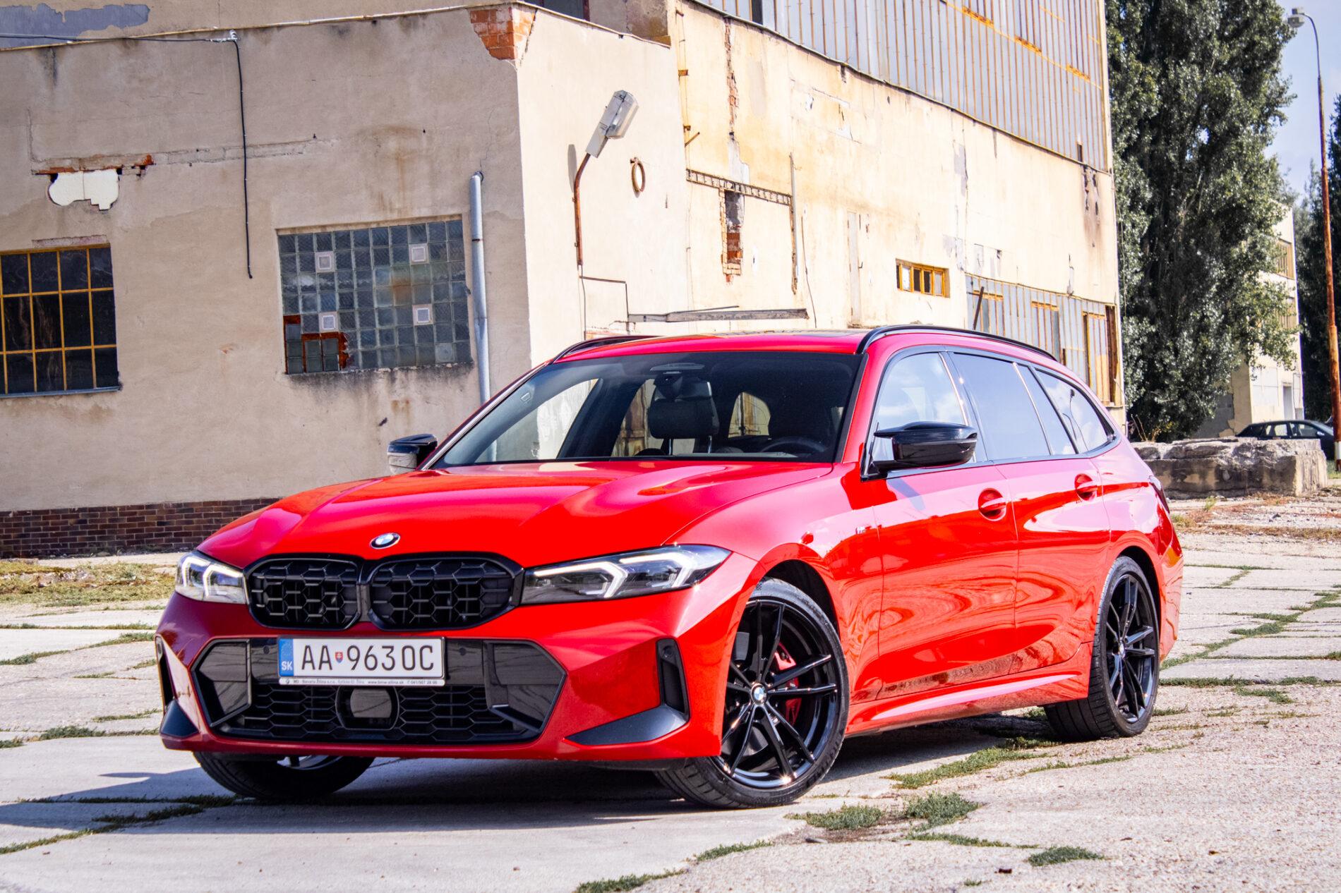 2023 BMW M340i, červená kombi, 36 400 km