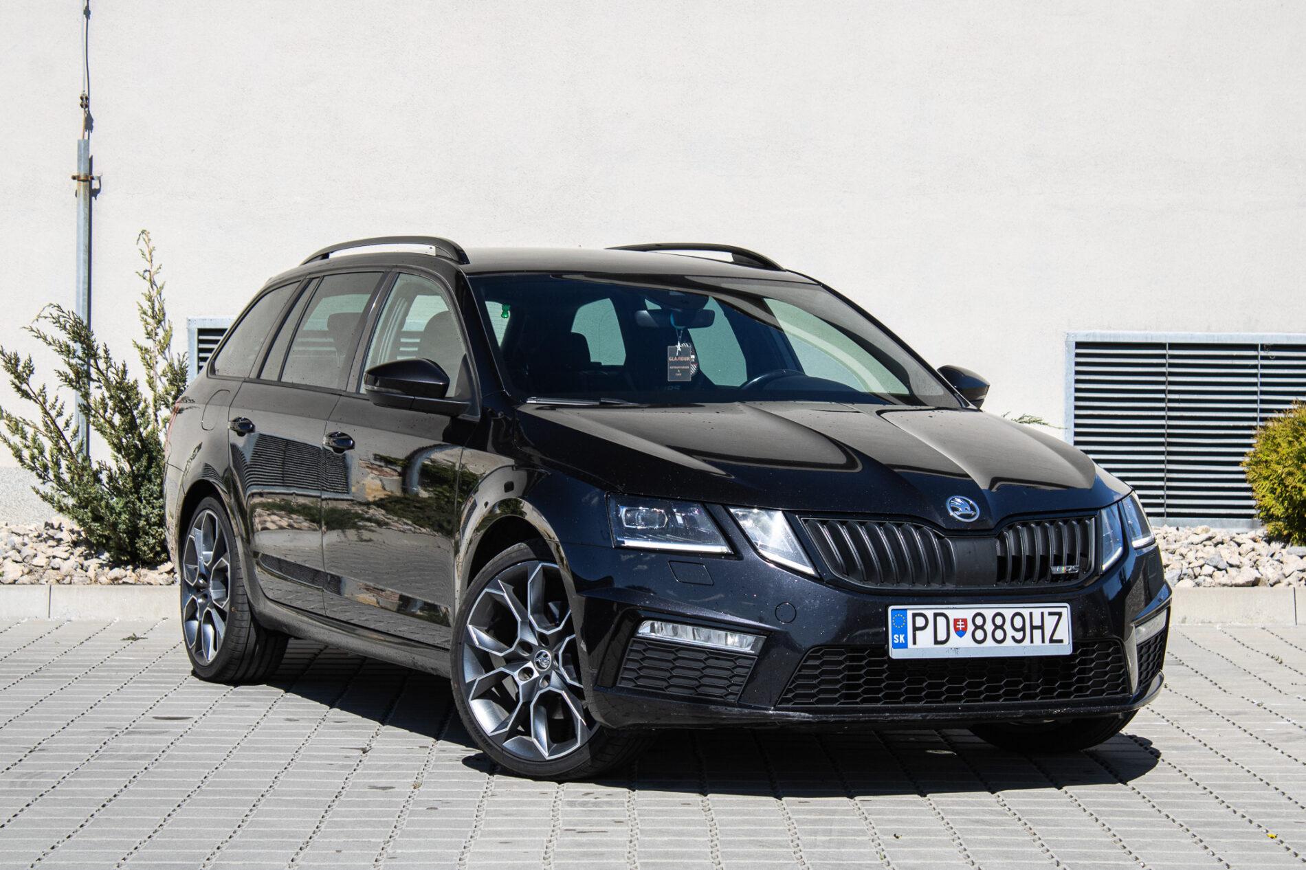 2017 Skoda Octavia RS, černá kombi, 216 446 km