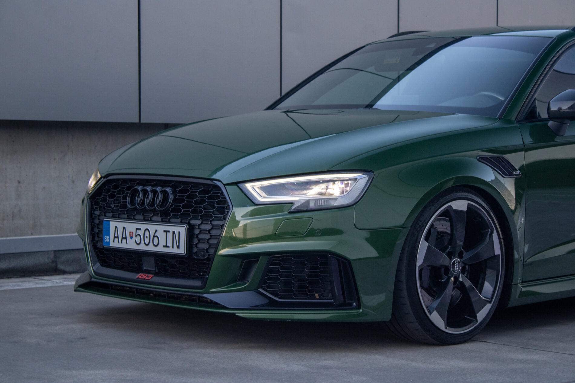 2018 AUDI RS3, zelená hatchback, 126 815 km