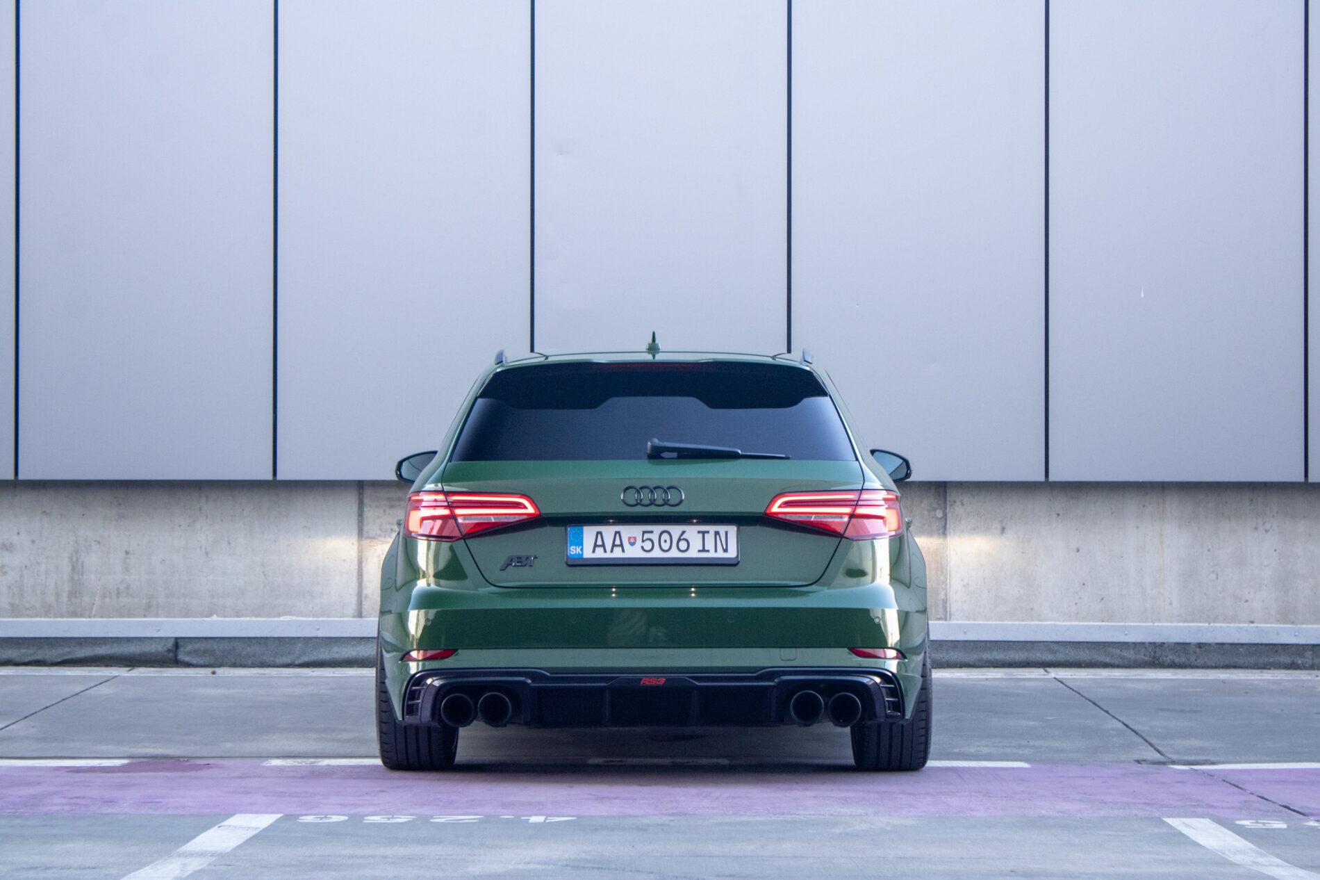 2018 AUDI RS3, zelená hatchback, 126 815 km