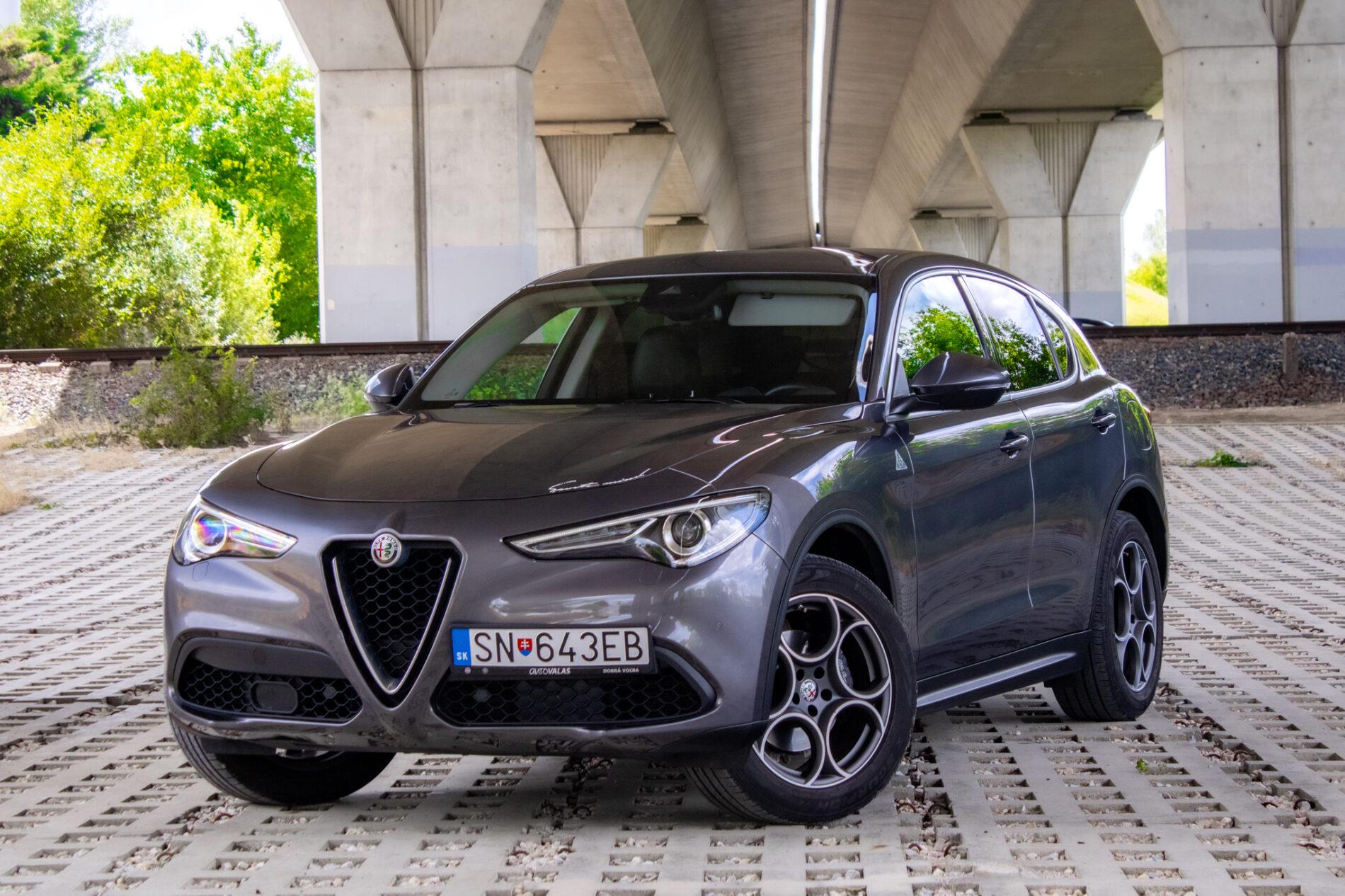 2019 Alfa Romeo Stelvio, šedá suv, 56 139 km