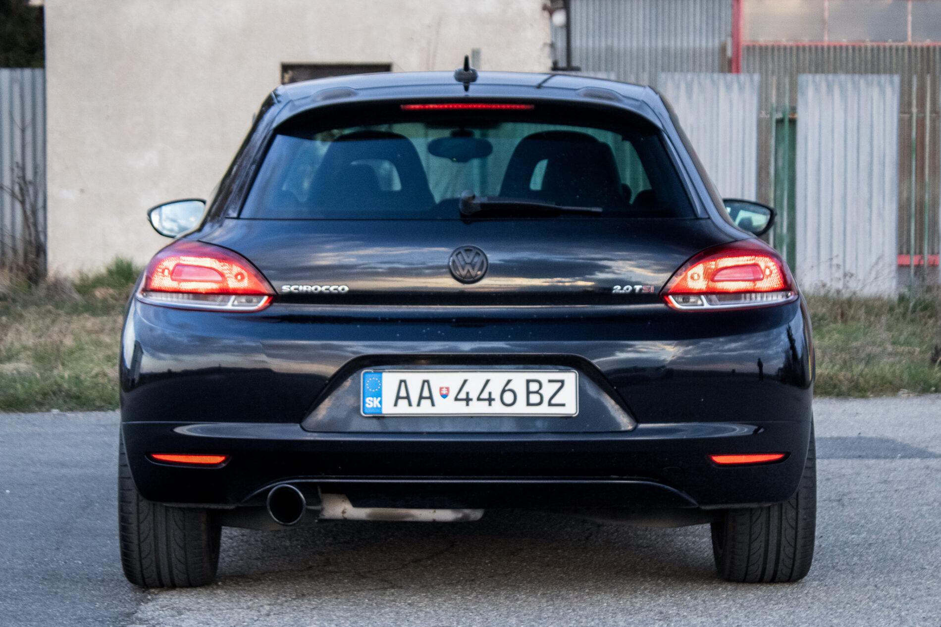 2008 Volkswagen Scirocco, černá kupé, 201 883 km