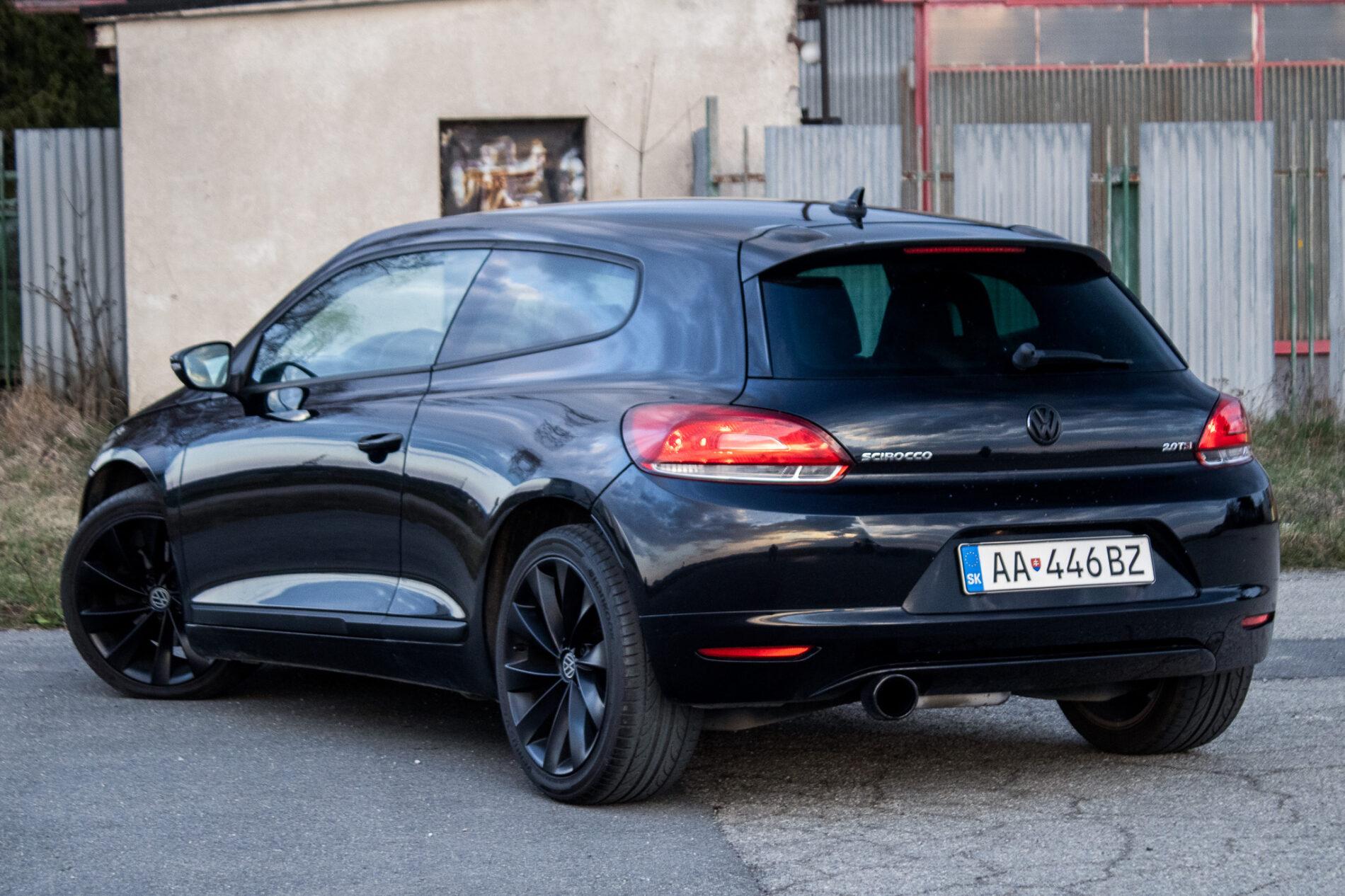 2008 Volkswagen Scirocco, černá kupé, 201 883 km