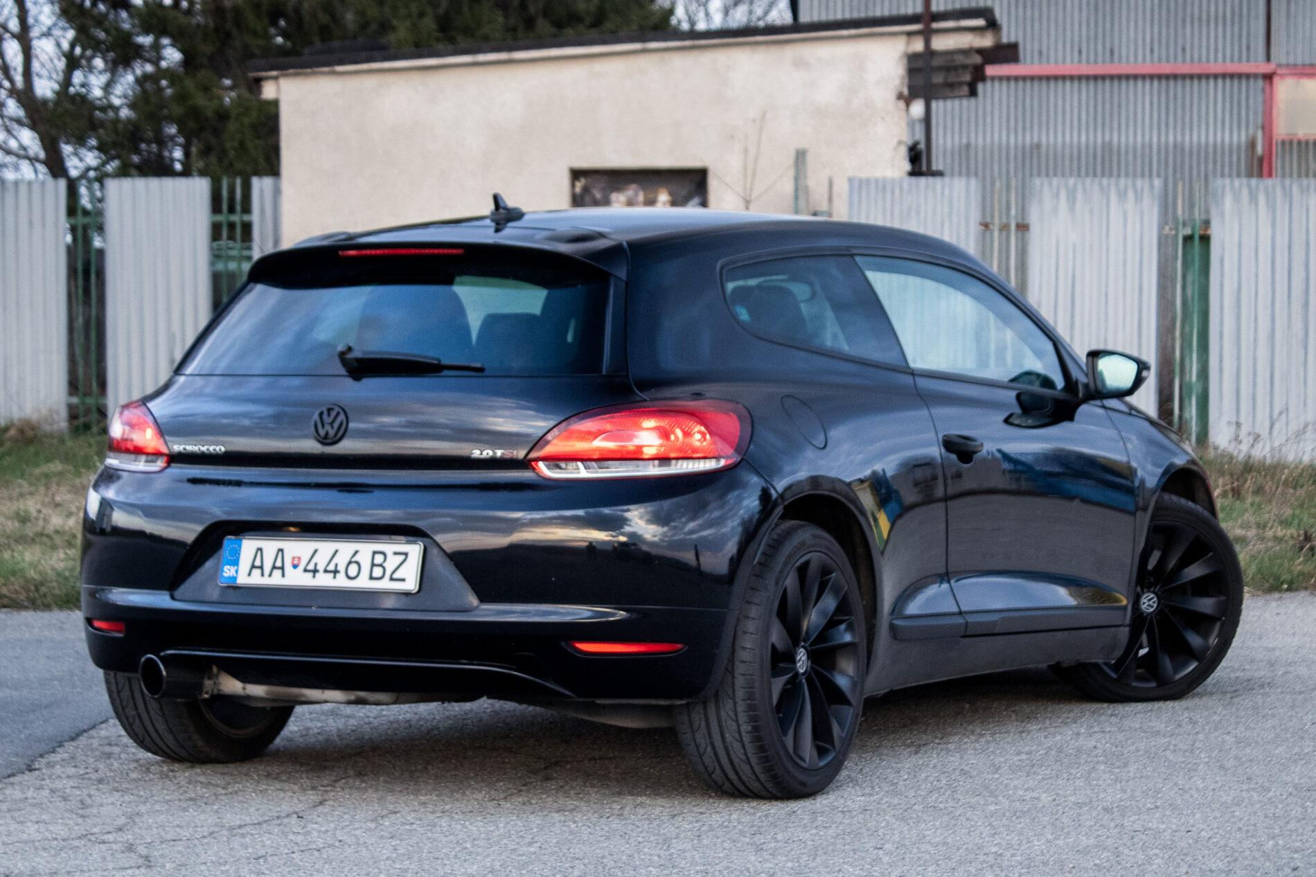 2008 Volkswagen Scirocco, černá kupé, 201 883 km