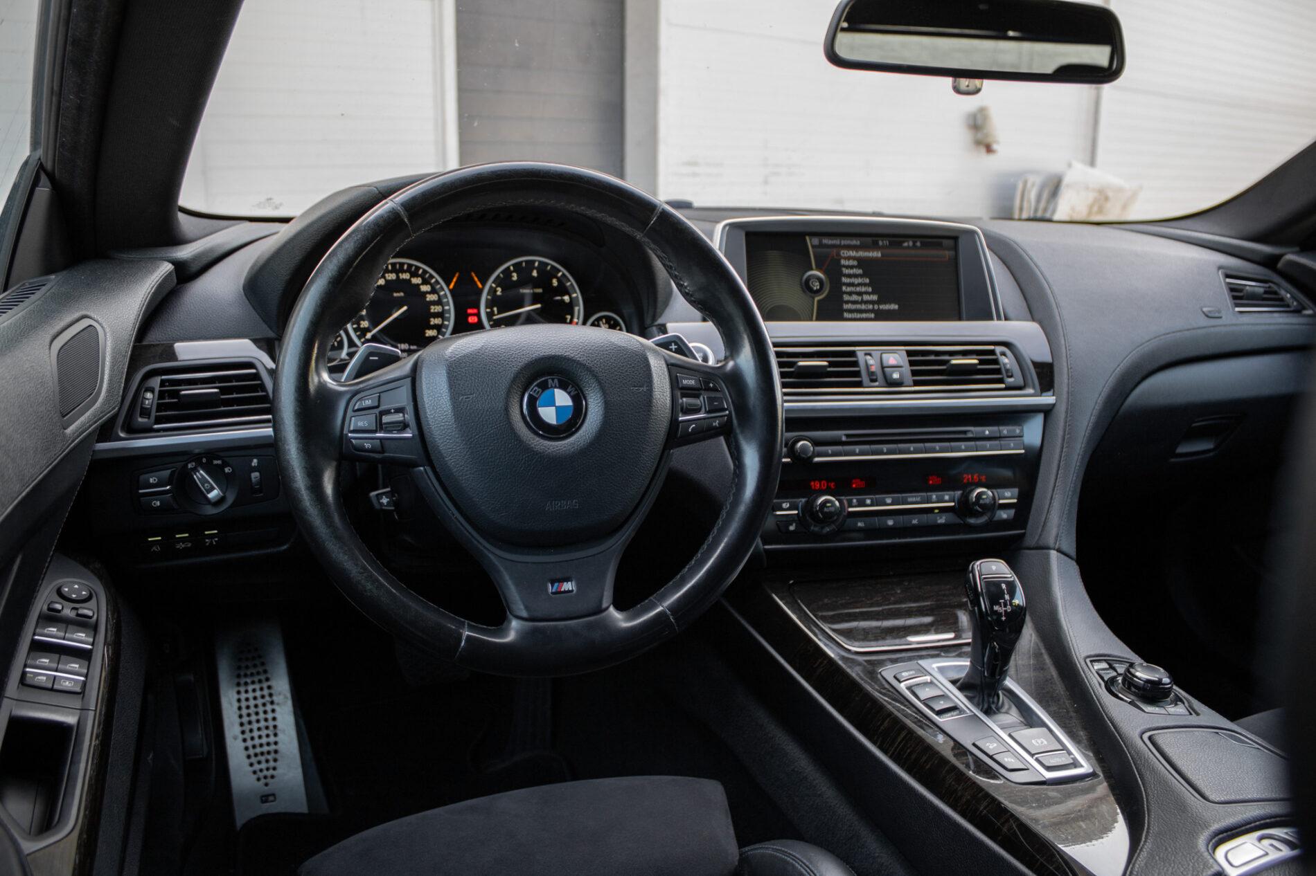 2012 BMW 650i, černá kupé, 213 000 km