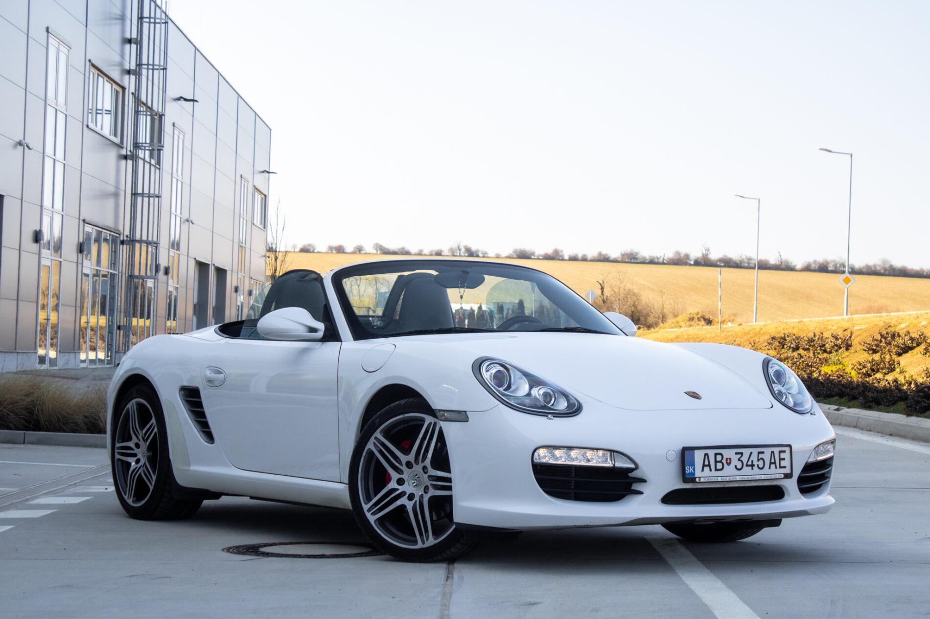2010 Porsche Boxster S, bílá kabriolet, 57 649 km