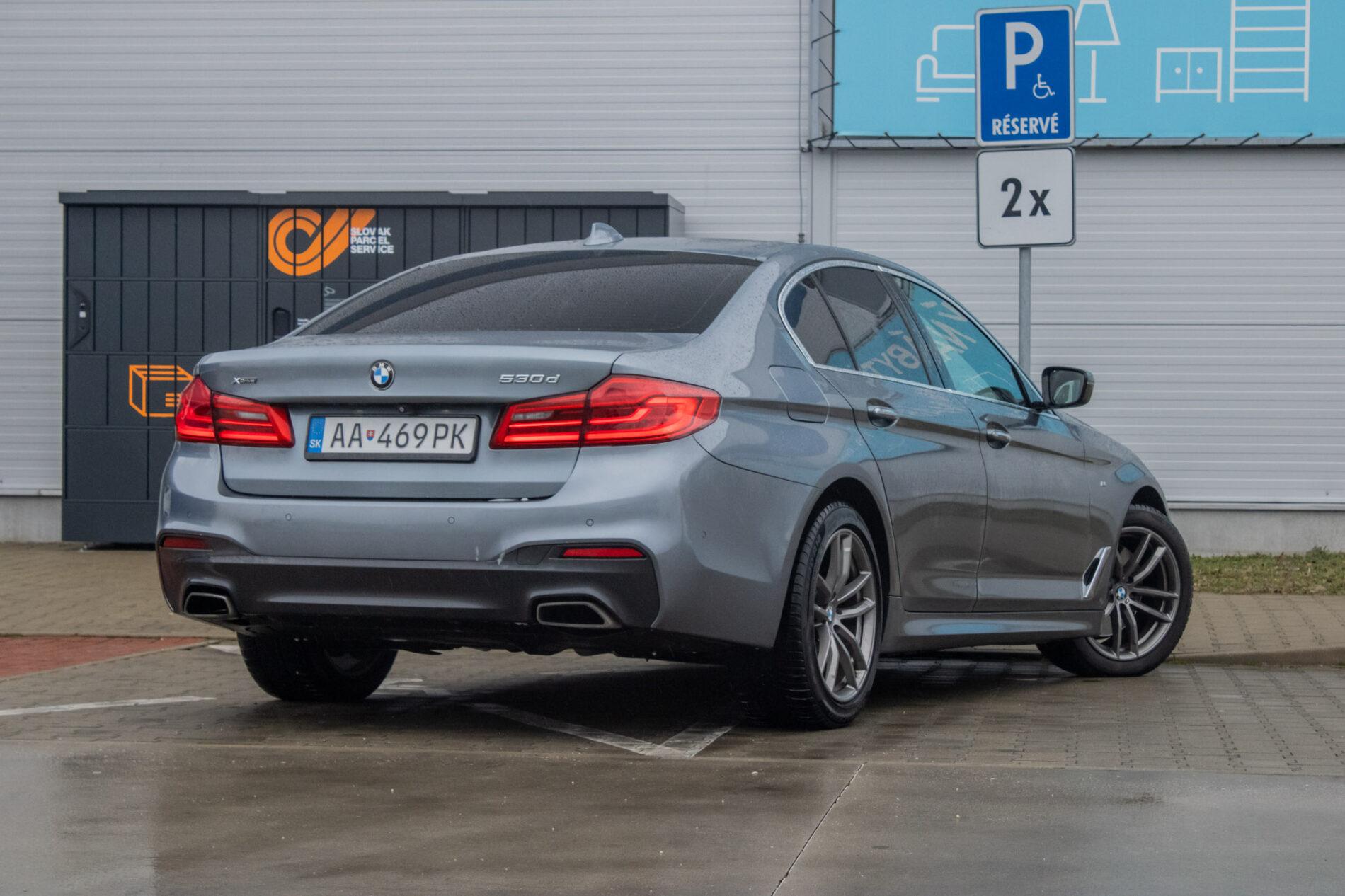 2017 BMW 530d, šedá sedan, 236 225 km