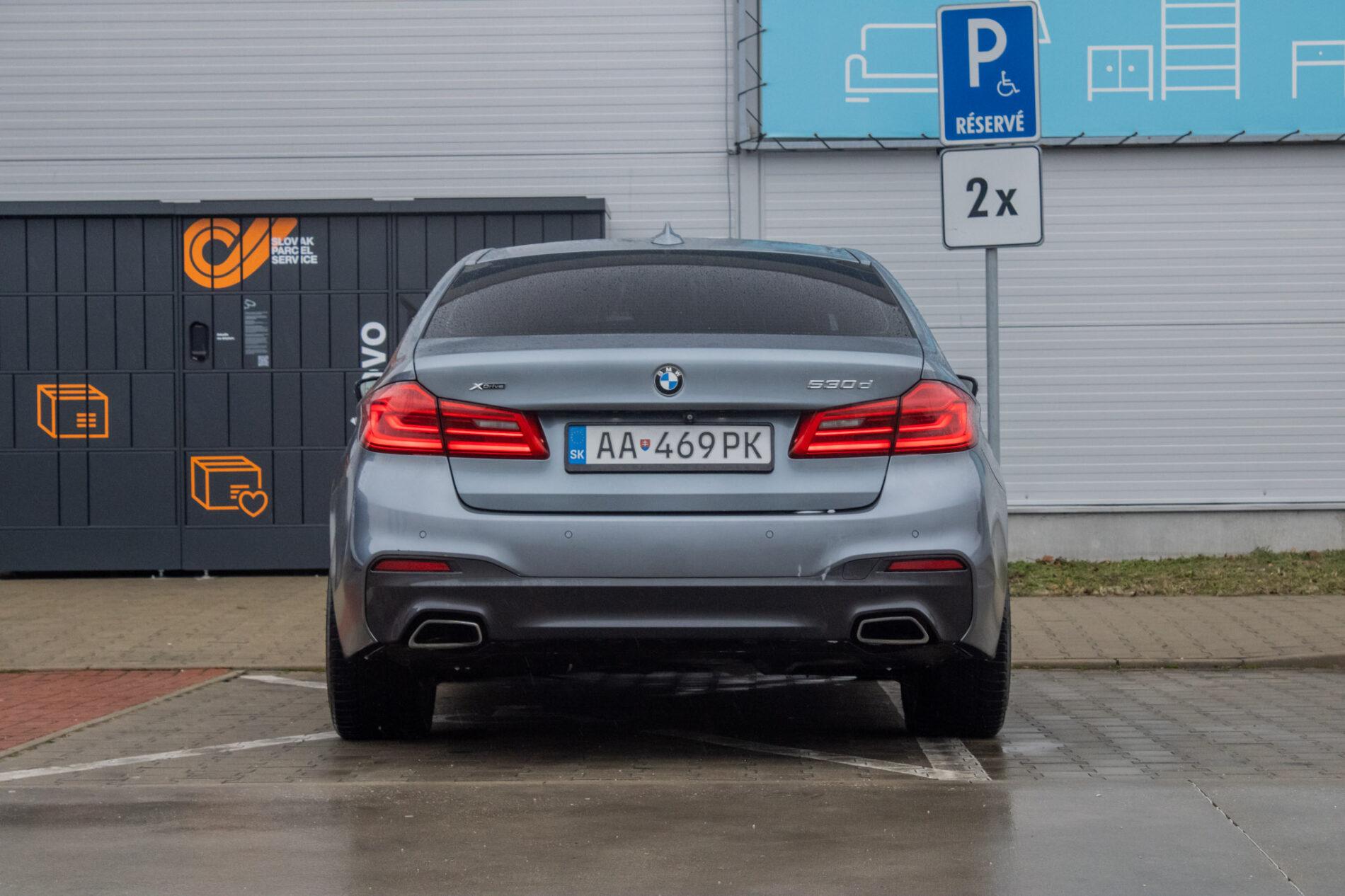 2017 BMW 530d, šedá sedan, 236 225 km