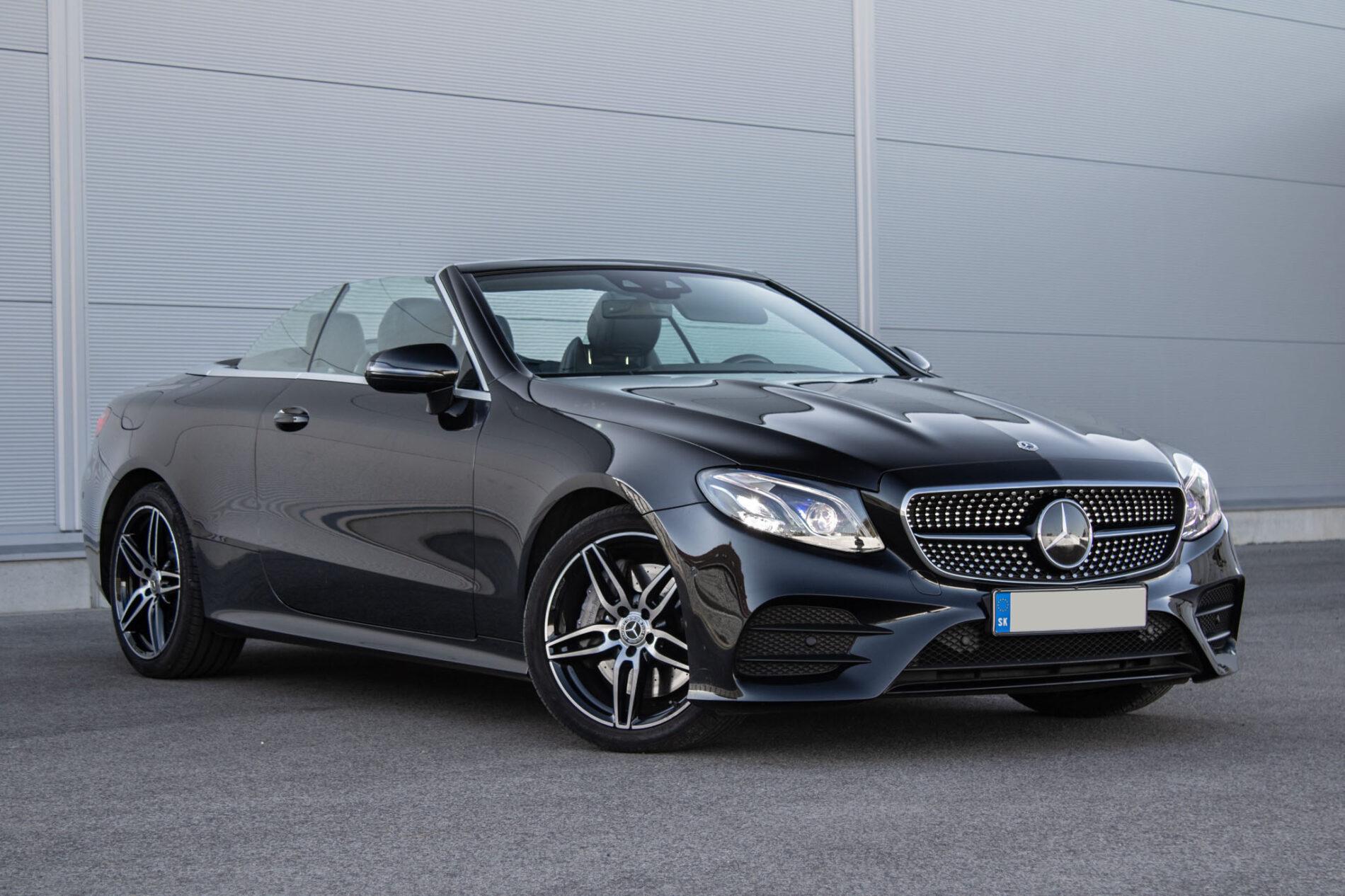 2018 Mercedes-Benz E 400, černá kabriolet, 73 600 km