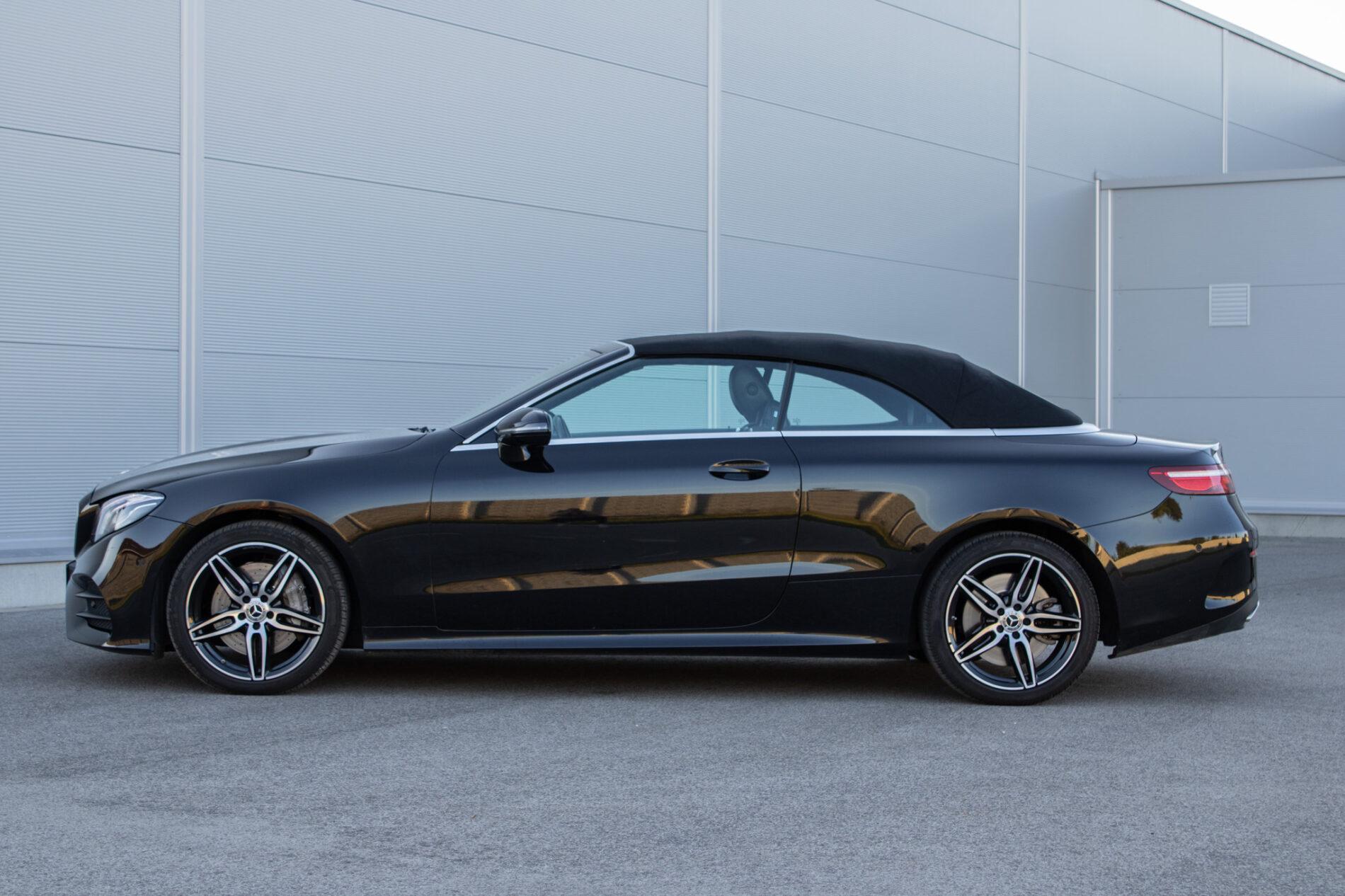 2018 Mercedes-Benz E 400, černá kabriolet, 73 600 km