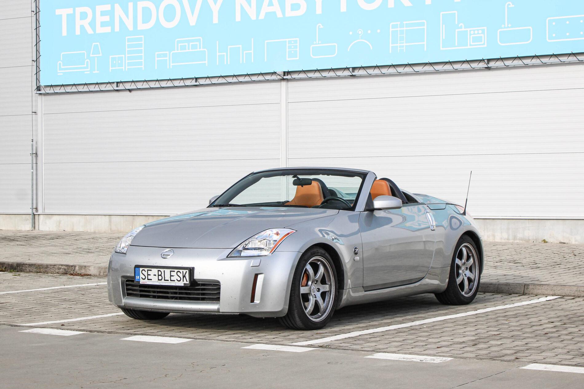 2005 Nissan 350Z, stříbrná kabriolet, 36 427 km