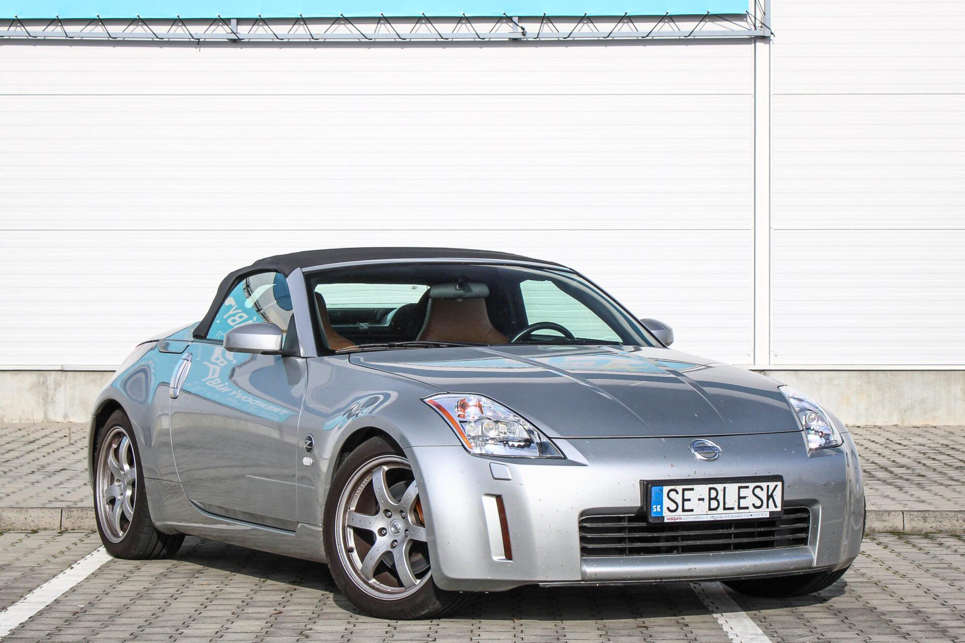 2005 Nissan 350Z, stříbrná kabriolet, 36 427 km