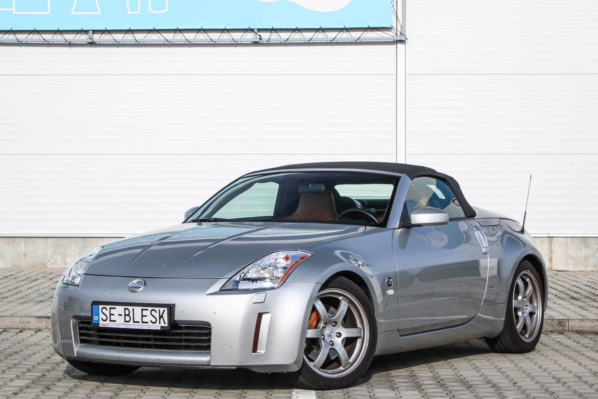 2005 Nissan 350Z, stříbrná kabriolet, 36 427 km