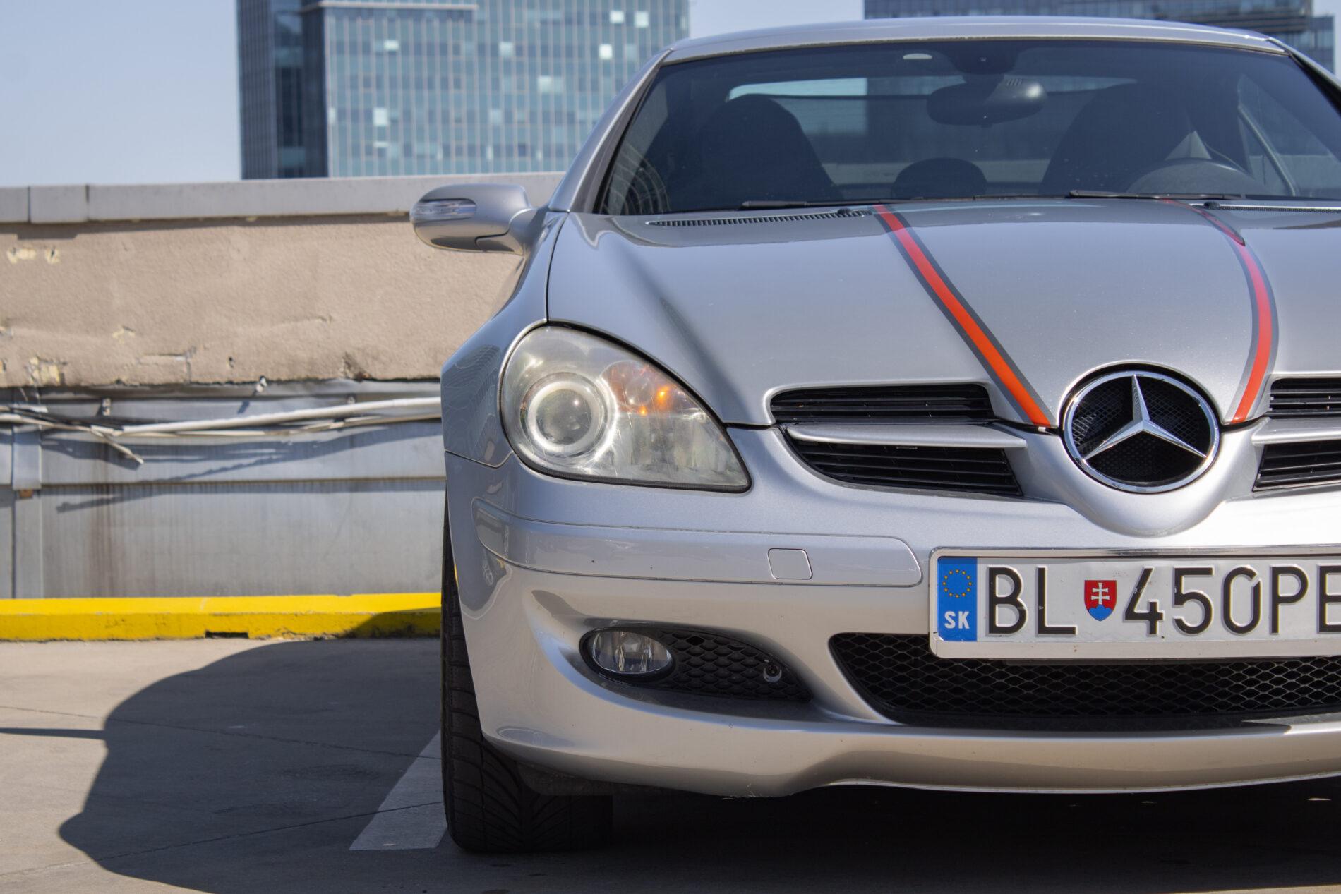2006 Mercedes-Benz SLK 200 Komp., stříbrná kabriolet, 87 500 km
