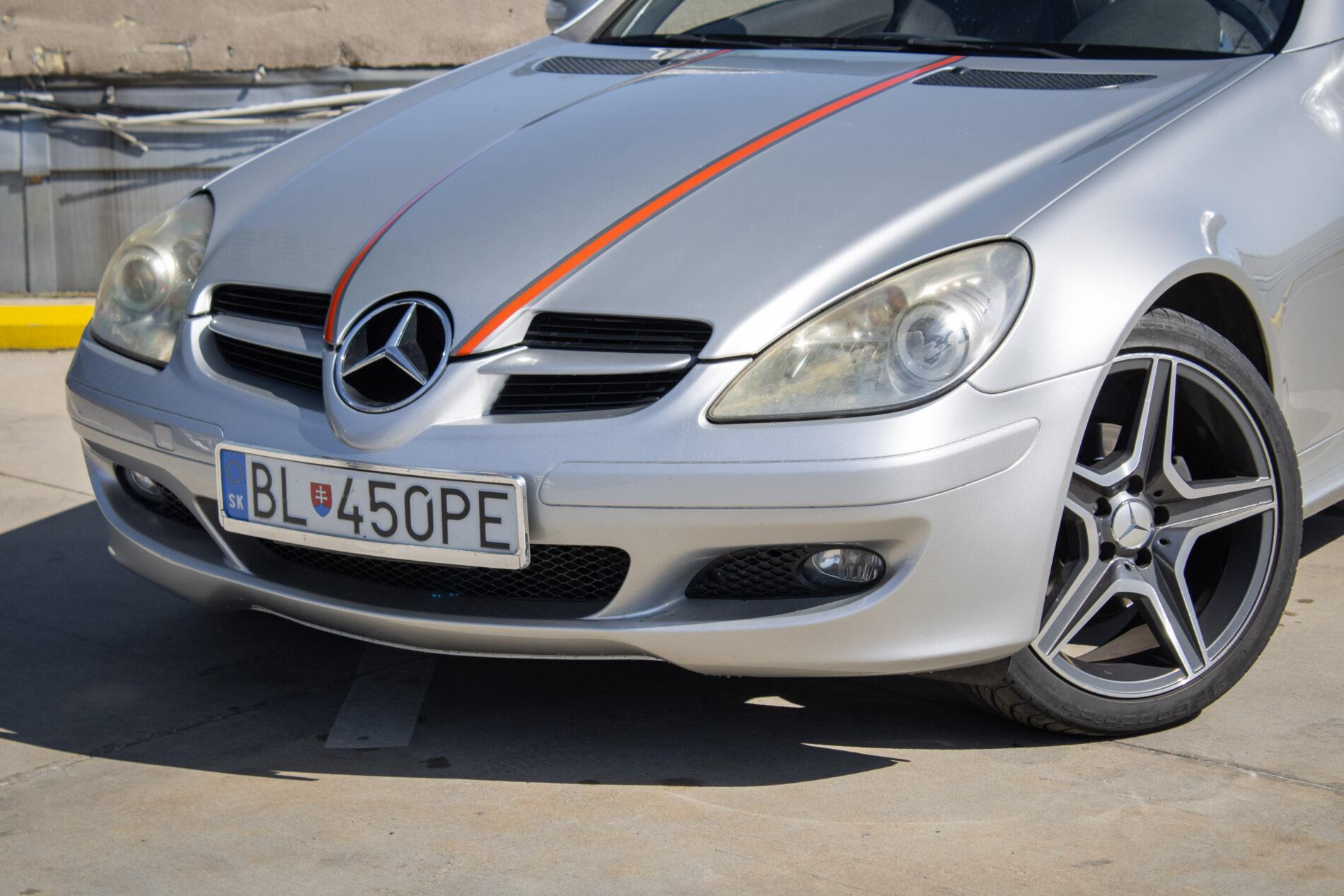 2006 Mercedes-Benz SLK 200 Komp., stříbrná kabriolet, 87 500 km