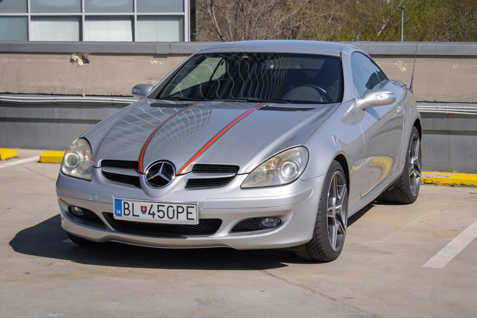 2006 Mercedes-Benz SLK 200 Komp., stříbrná kabriolet, 87 500 km